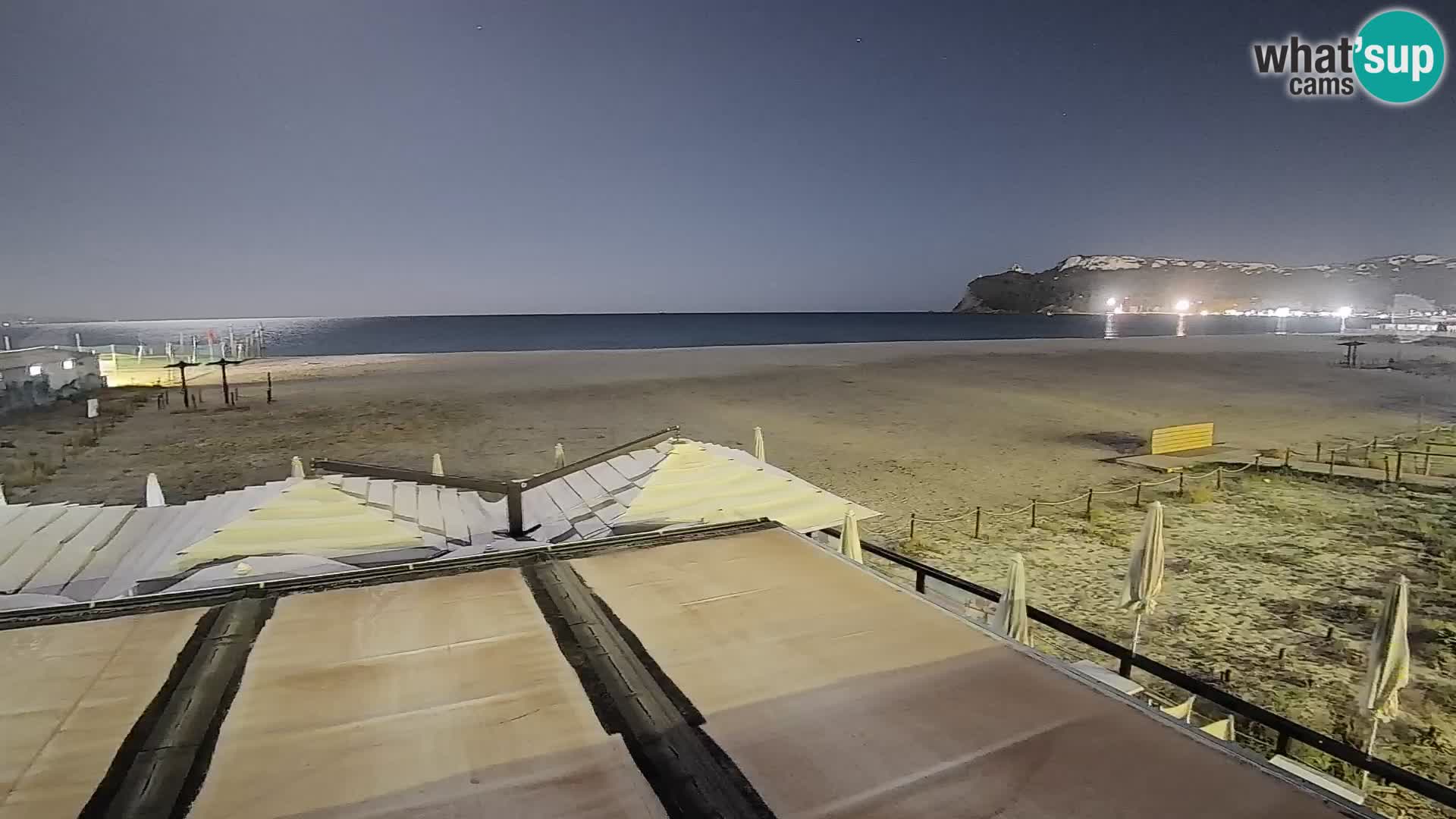 Poetto beach webcam | Cagliari | Sardinija