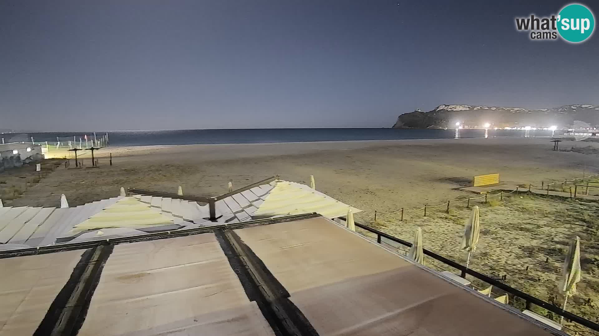 Poetto beach webcam | Cagliari | Sardinija