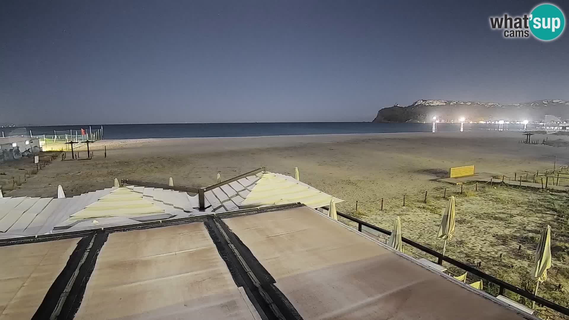 Poetto beach webcam | Cagliari | Sardinija
