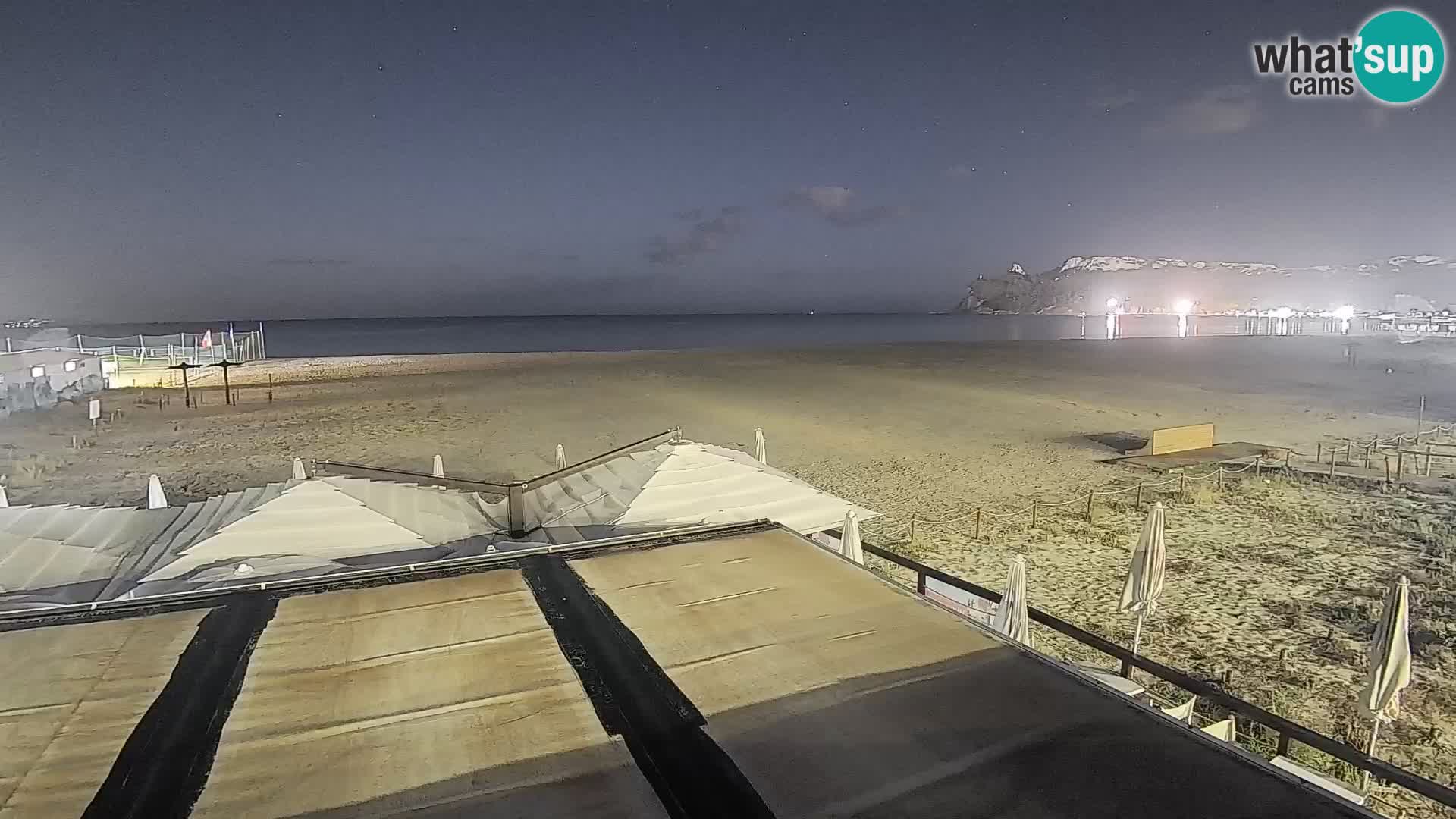 Poetto beach webcam | Cagliari | Sardinija