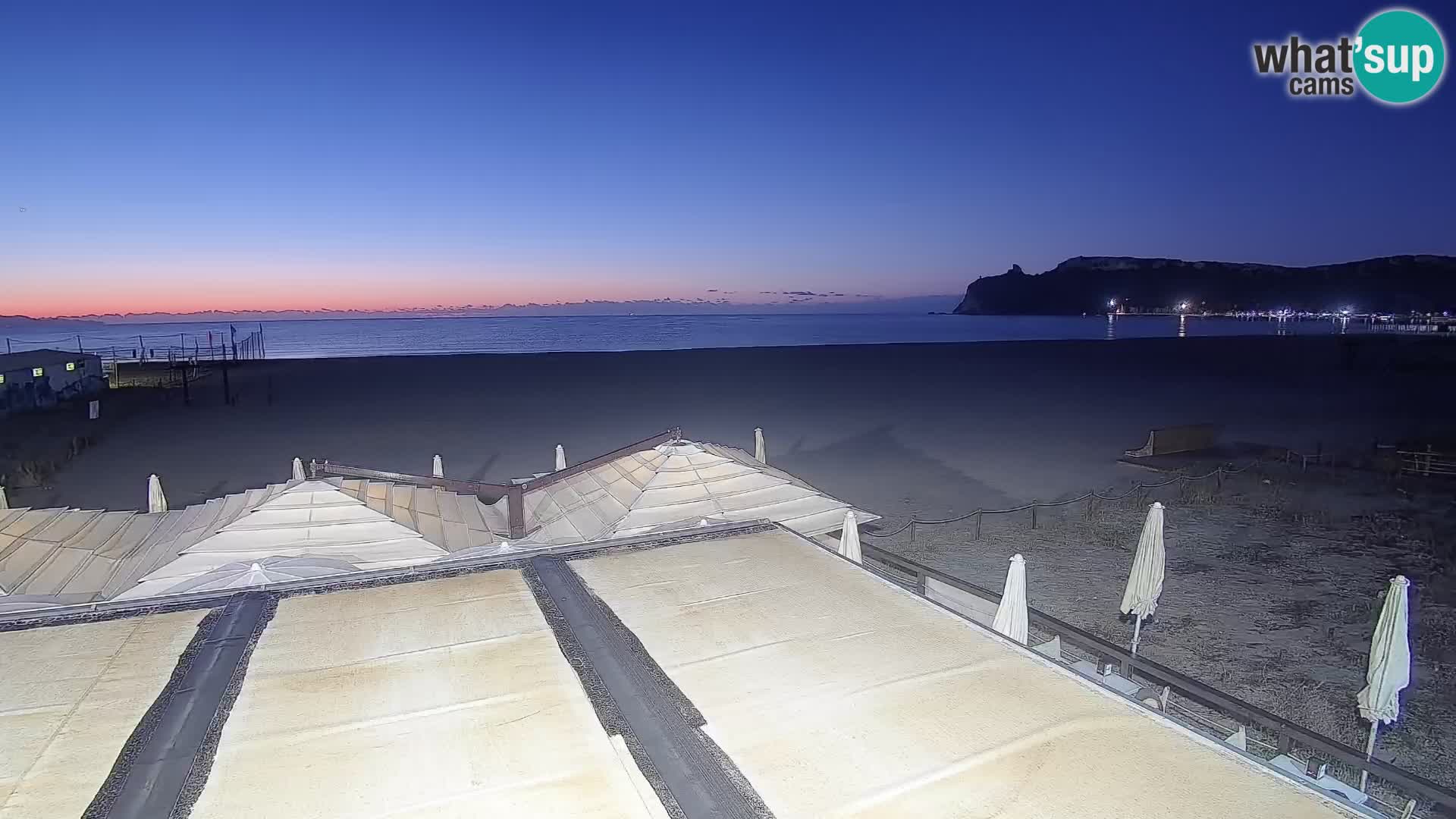 Poetto beach webcam | Cagliari | Sardinija