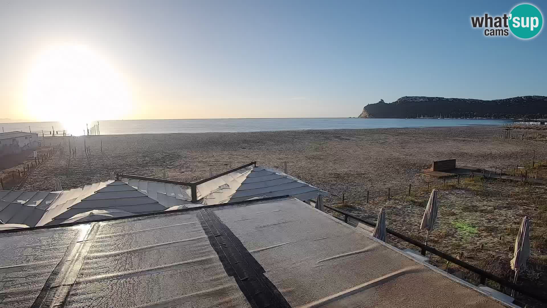 Poetto beach webcam | Cagliari | Sardinija