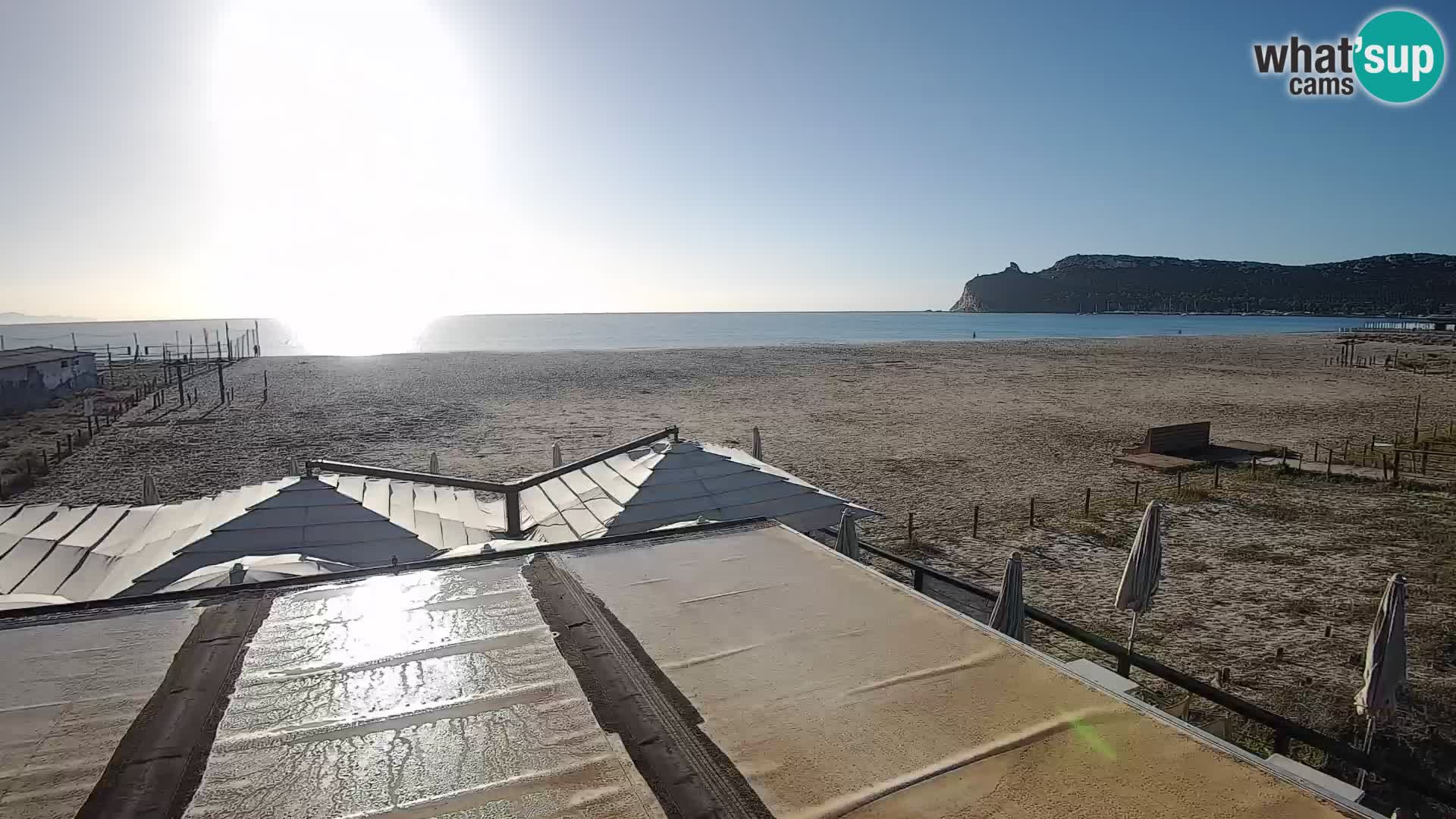 Poetto beach webcam | Cagliari | Sardinija