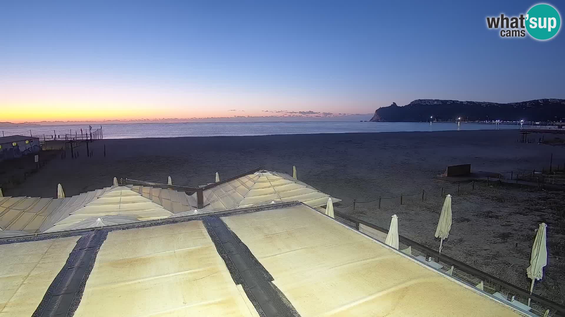 Poetto beach webcam | Cagliari | Sardinija