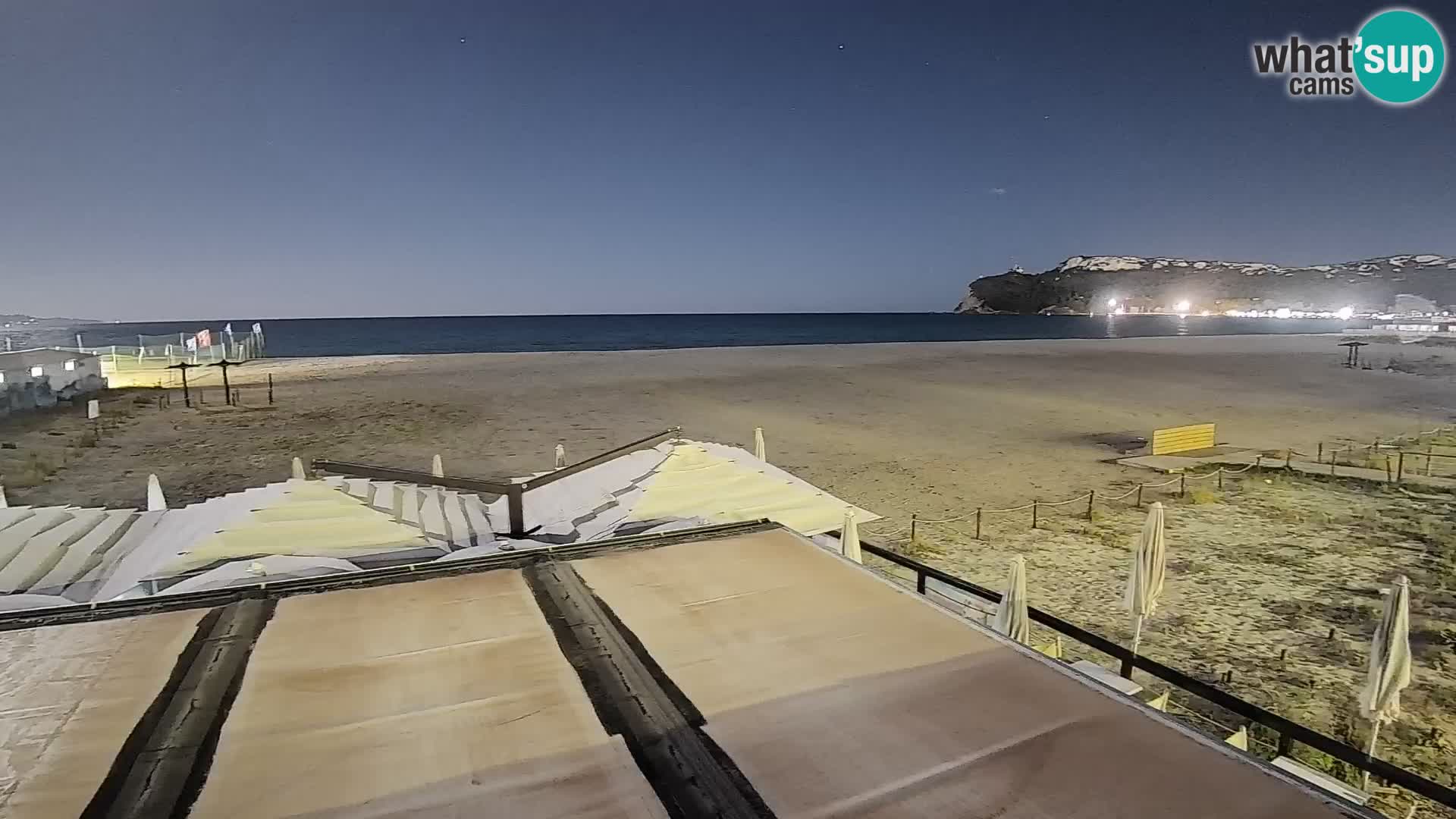Poetto beach webcam | Cagliari | Sardinija