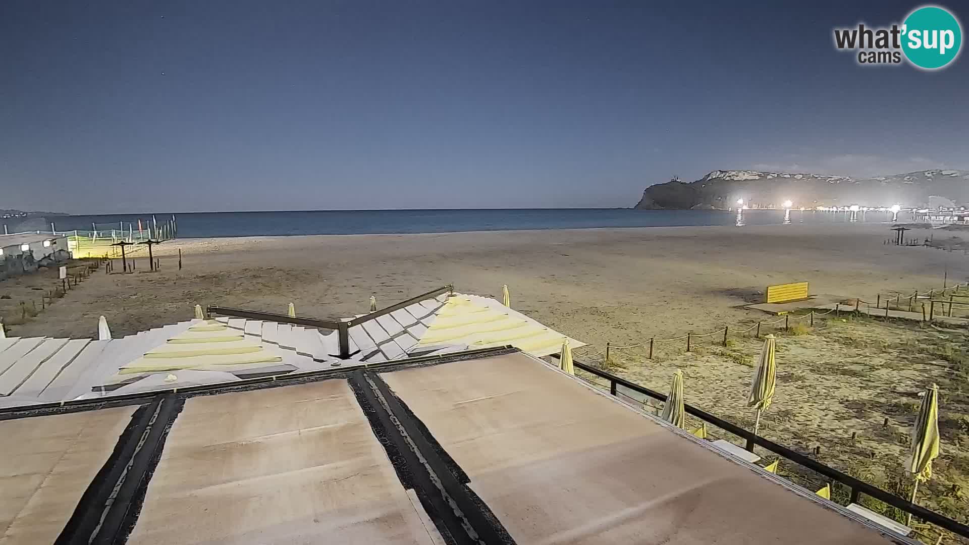 Poetto beach webcam | Cagliari | Sardinija