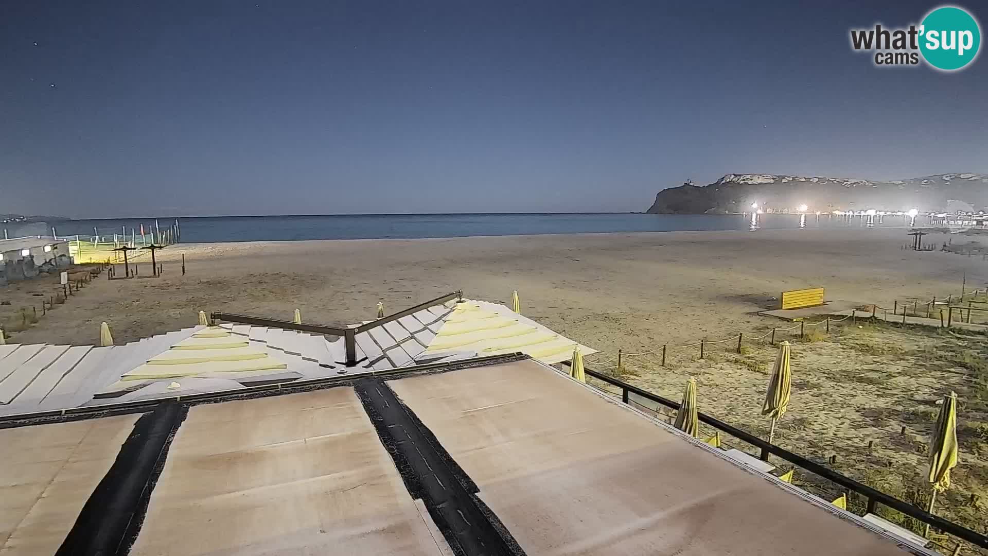 Poetto beach webcam | Cagliari | Sardinija