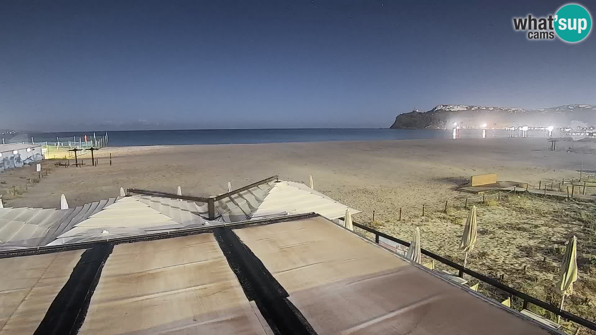 Poetto beach webcam | Cagliari | Sardinija