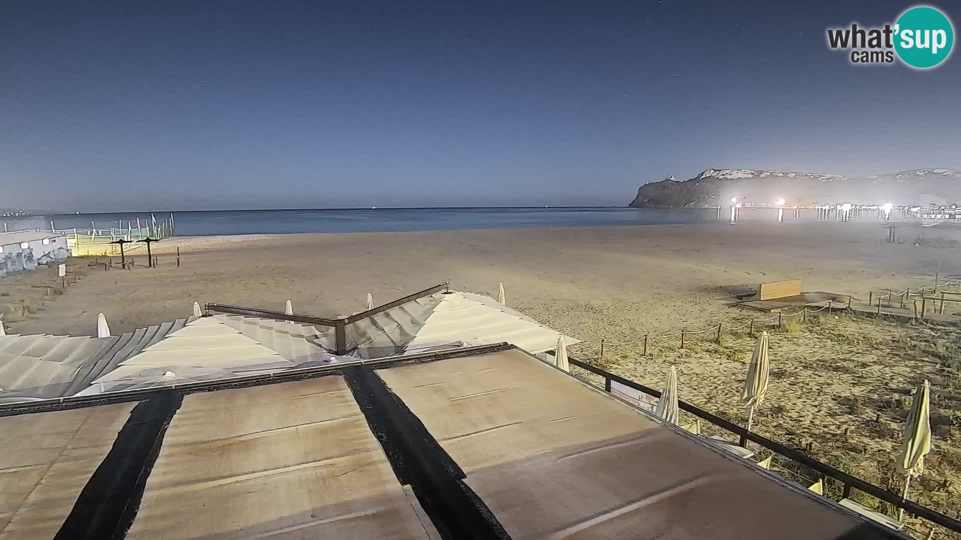 Poetto beach webcam | Cagliari | Sardinija