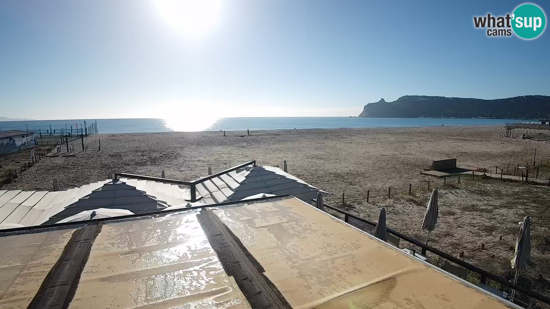 Poetto beach webcam | Cagliari | Sardinija