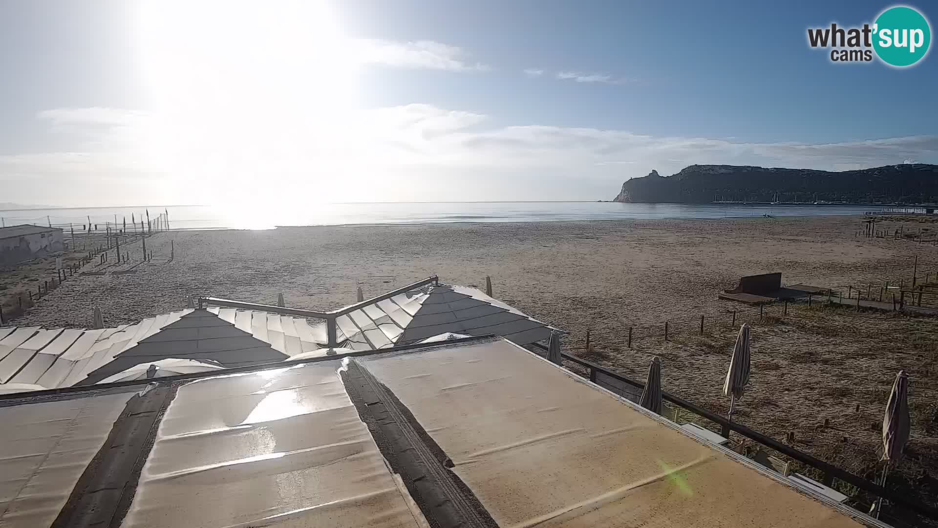 Poetto beach webcam | Cagliari | Sardinija