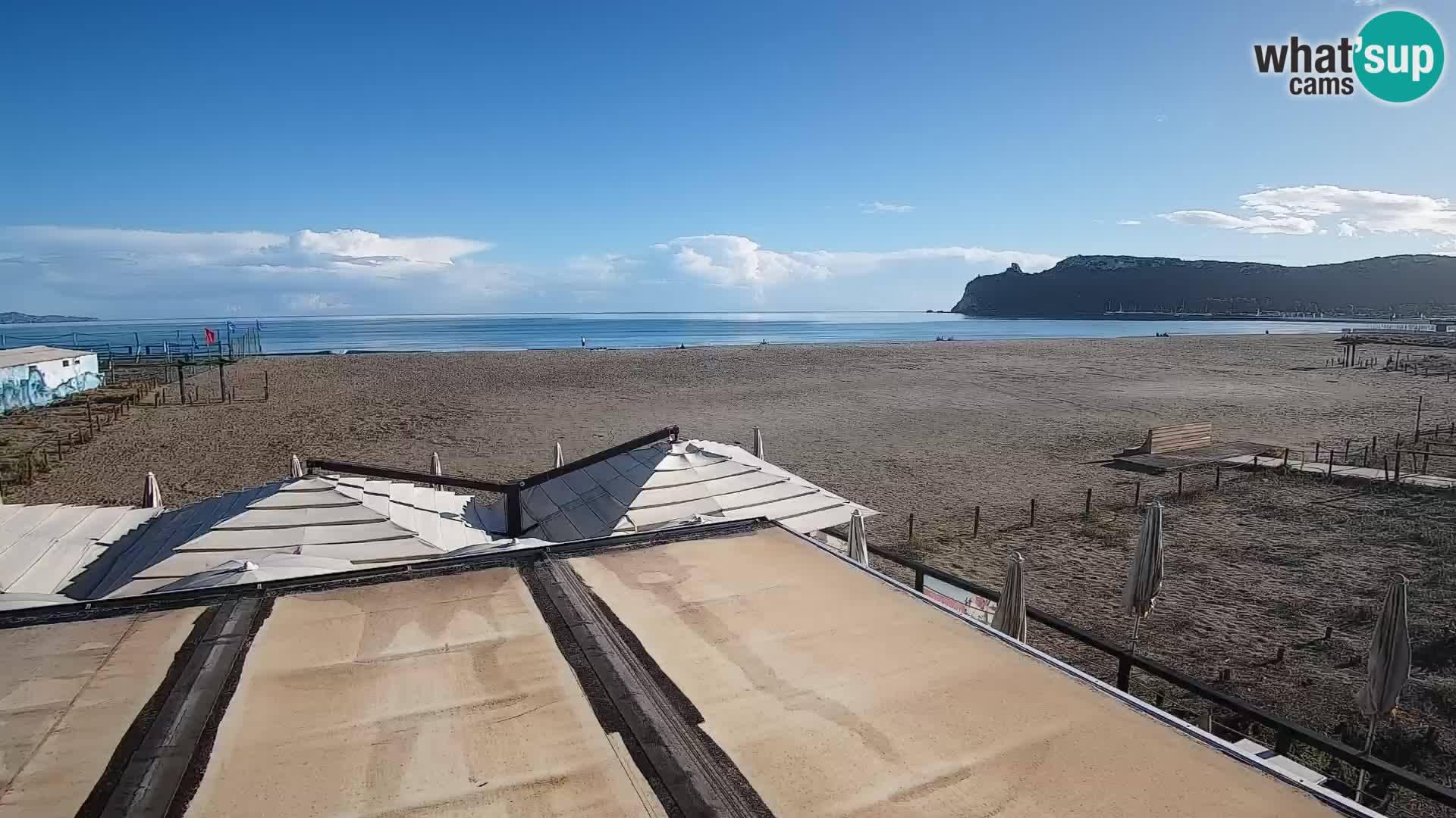Poetto beach webcam | Cagliari | Sardinija