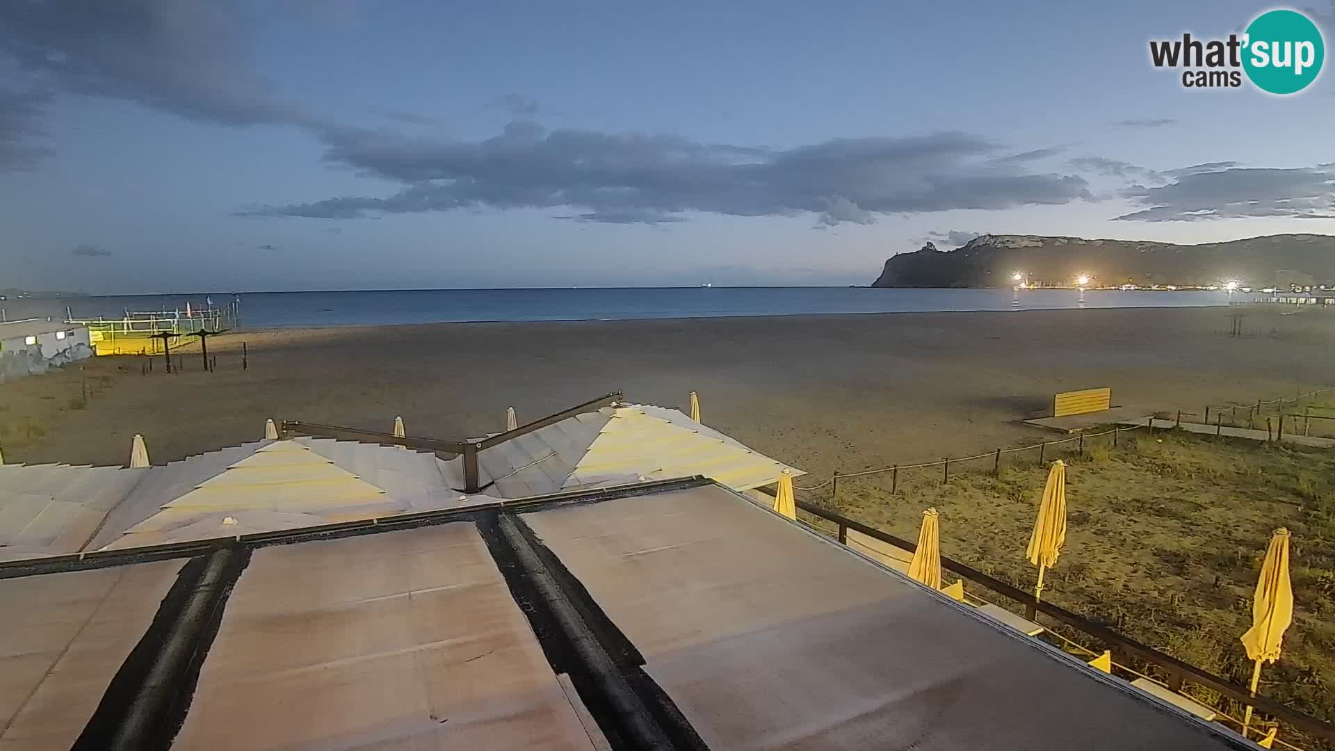 Poetto beach webcam | Cagliari | Sardinija