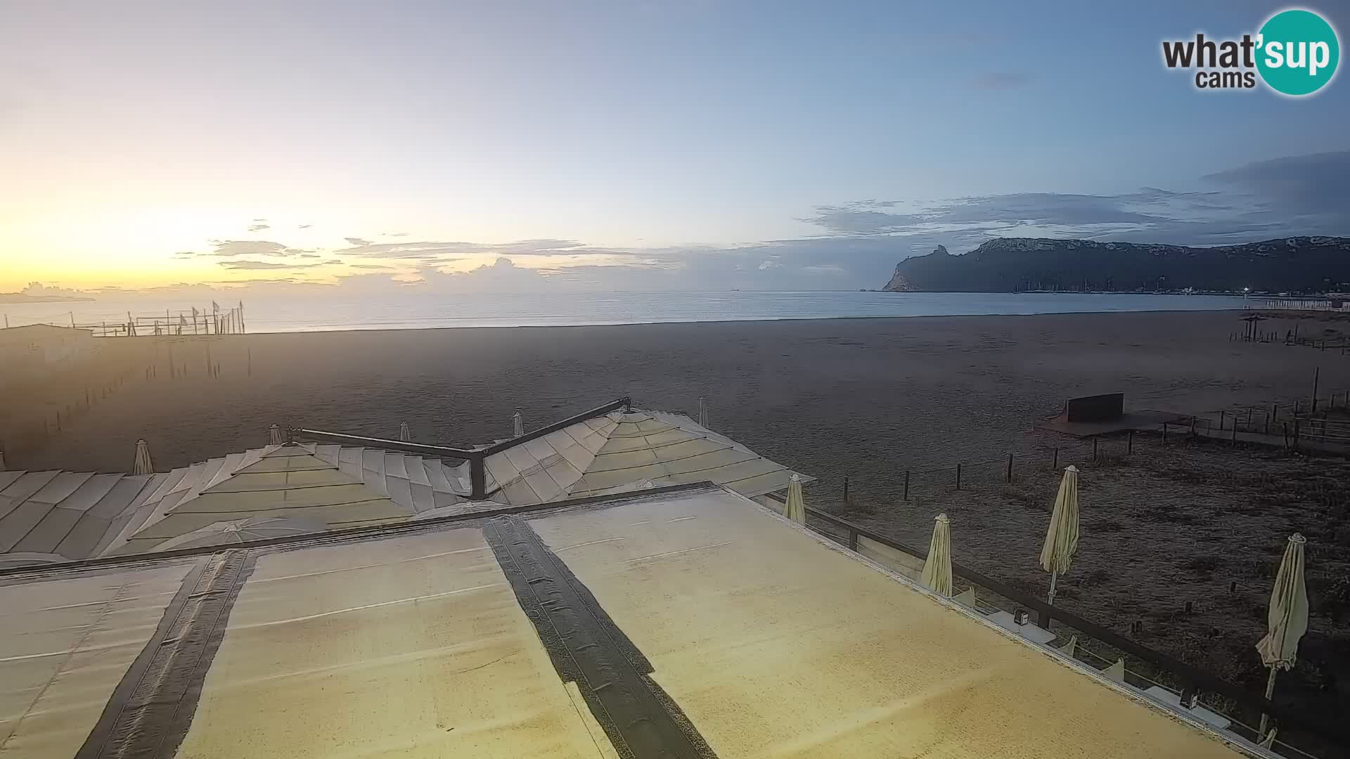 Poetto beach webcam | Cagliari | Sardinija