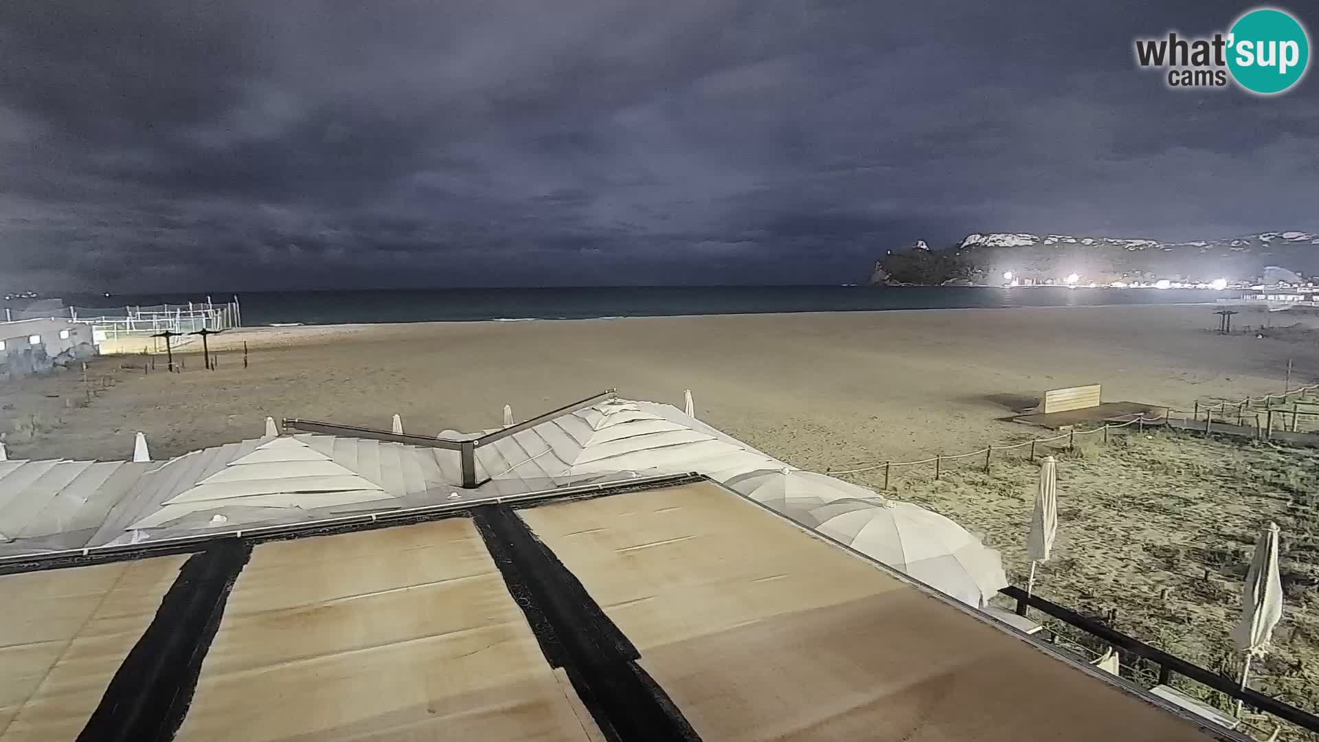 Poetto beach webcam | Cagliari | Sardinija
