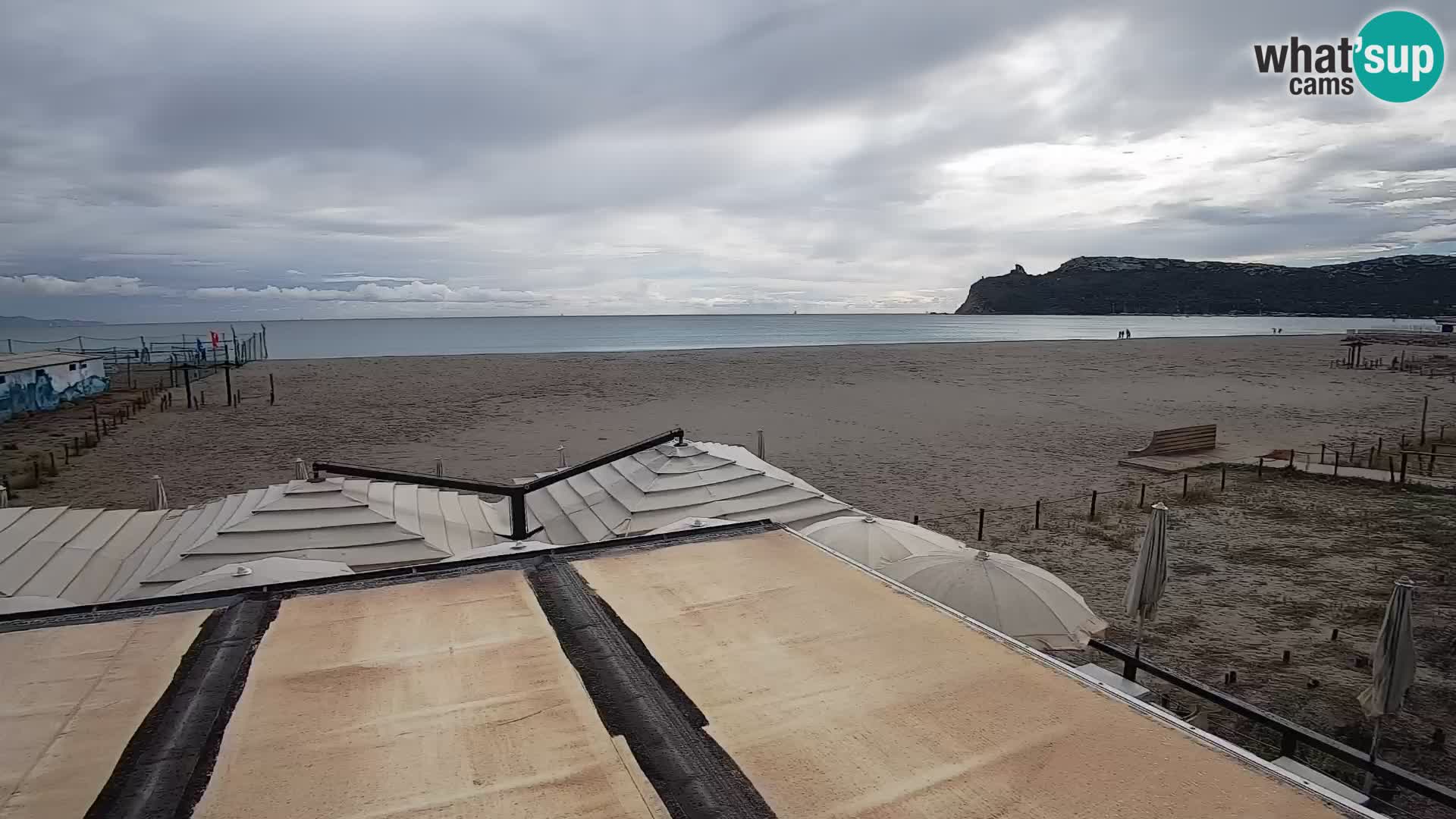 Poetto beach webcam | Cagliari | Sardinija