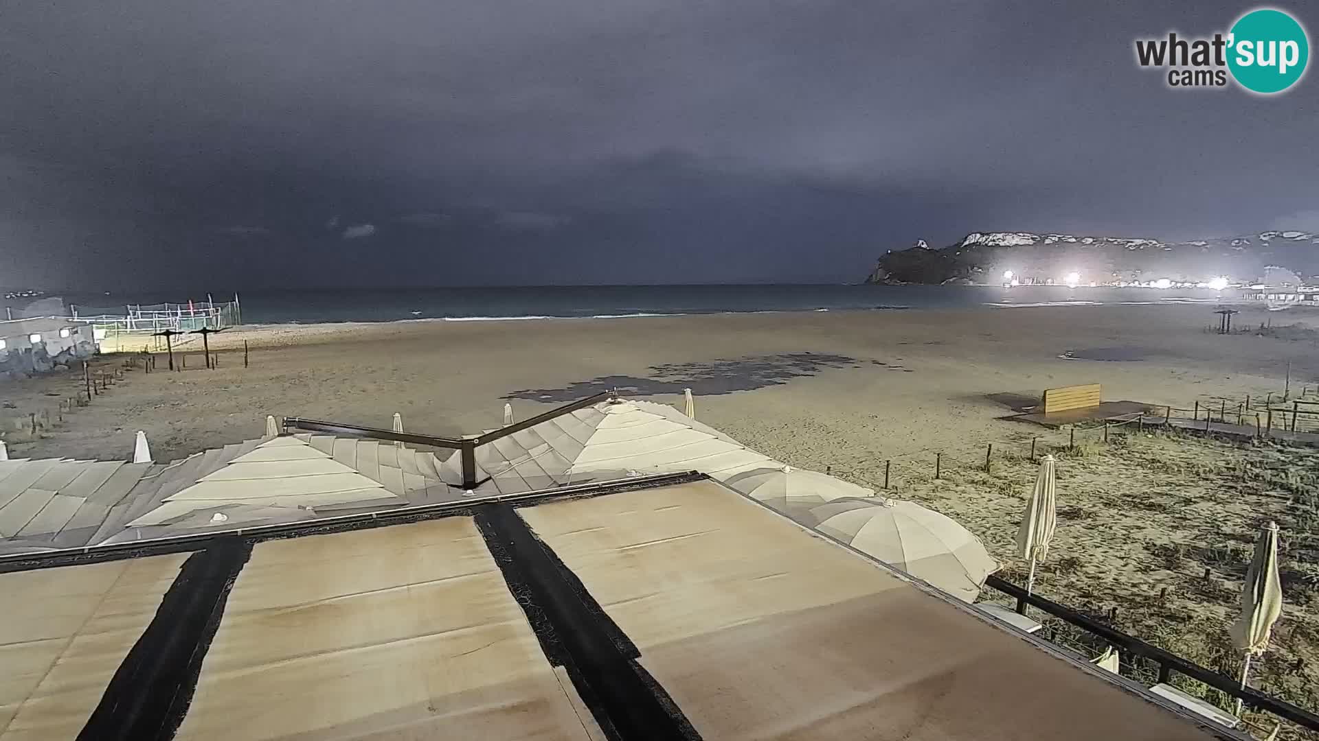 Poetto beach webcam | Cagliari | Sardinija