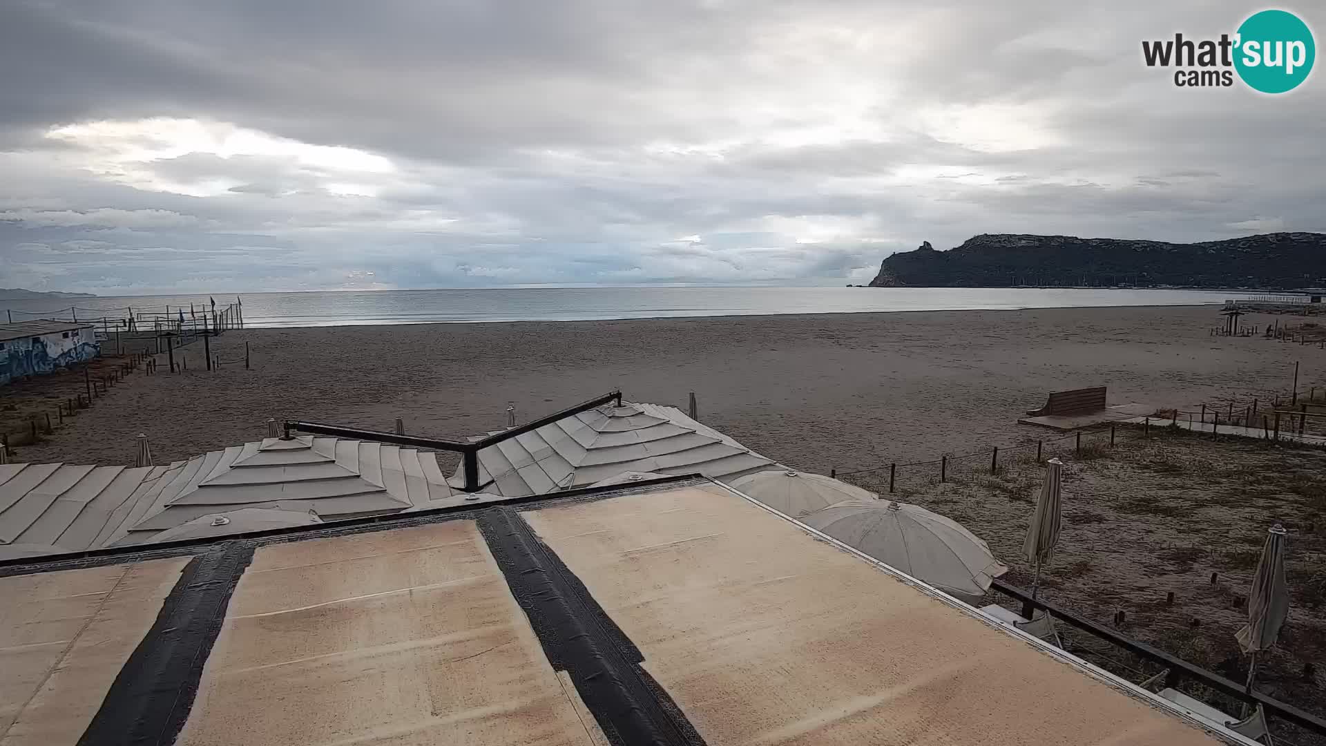 Poetto beach webcam | Cagliari | Sardinija