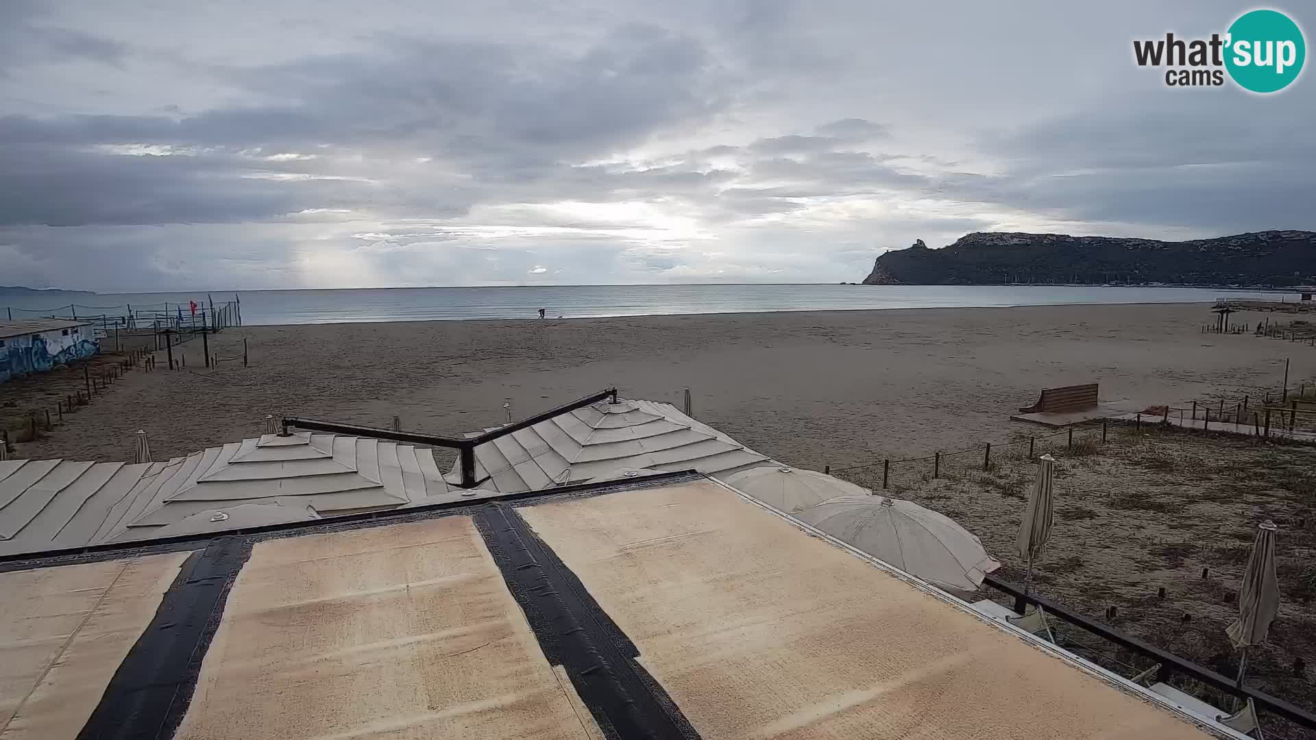 Poetto beach webcam | Cagliari | Sardinija