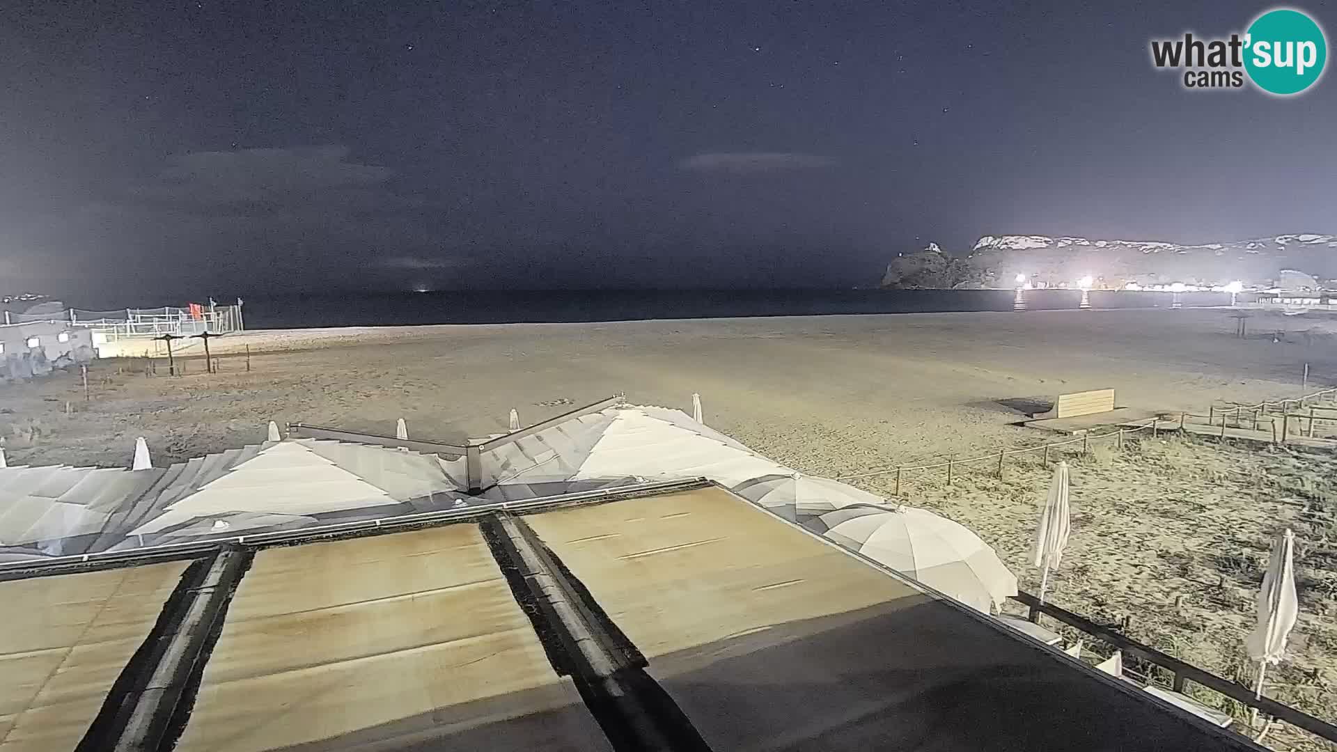 Poetto beach webcam | Cagliari | Sardinija