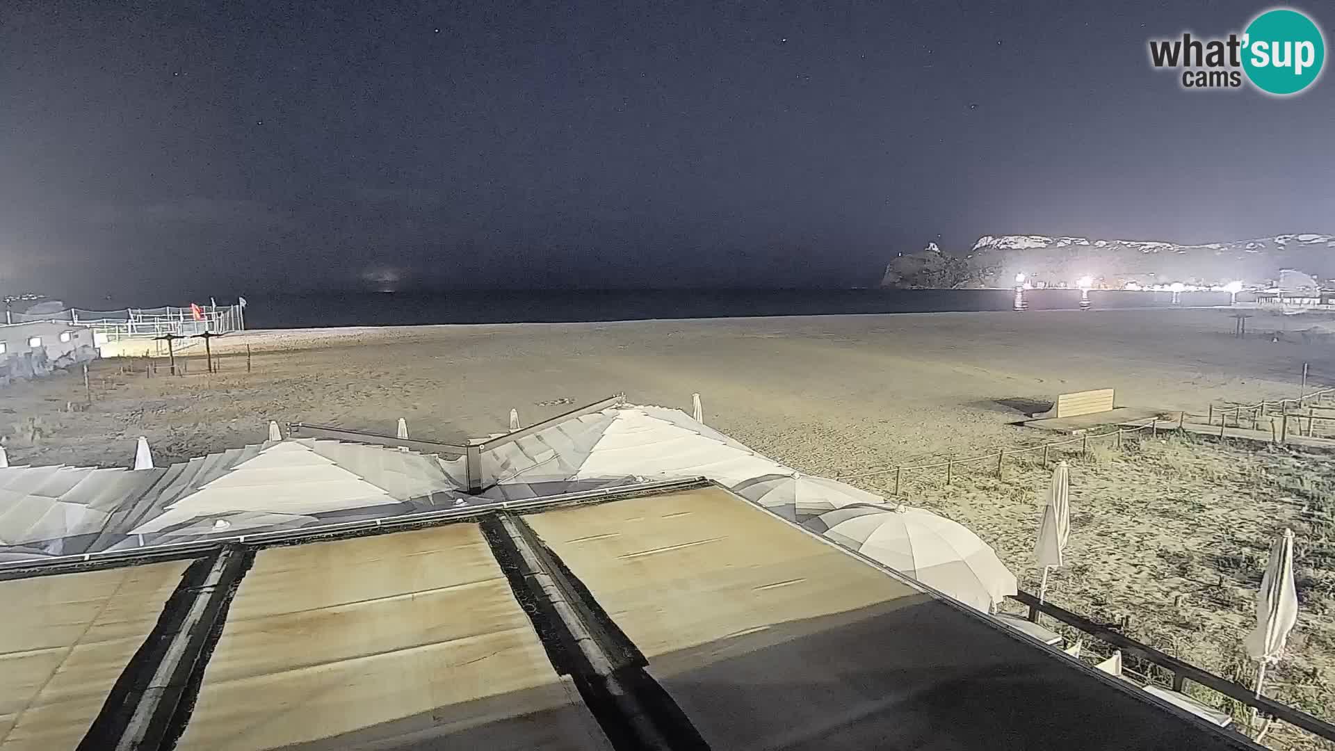 Poetto beach webcam | Cagliari | Sardinija