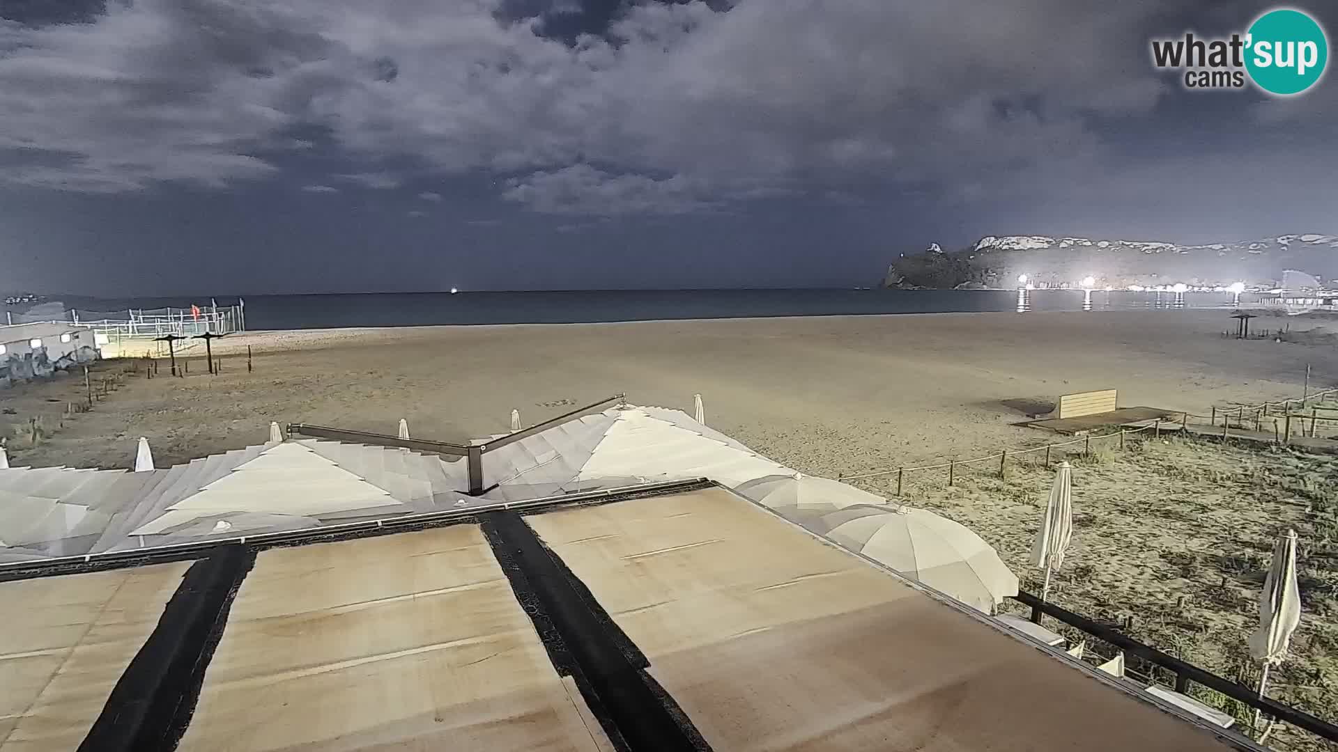 Poetto beach webcam | Cagliari | Sardinija