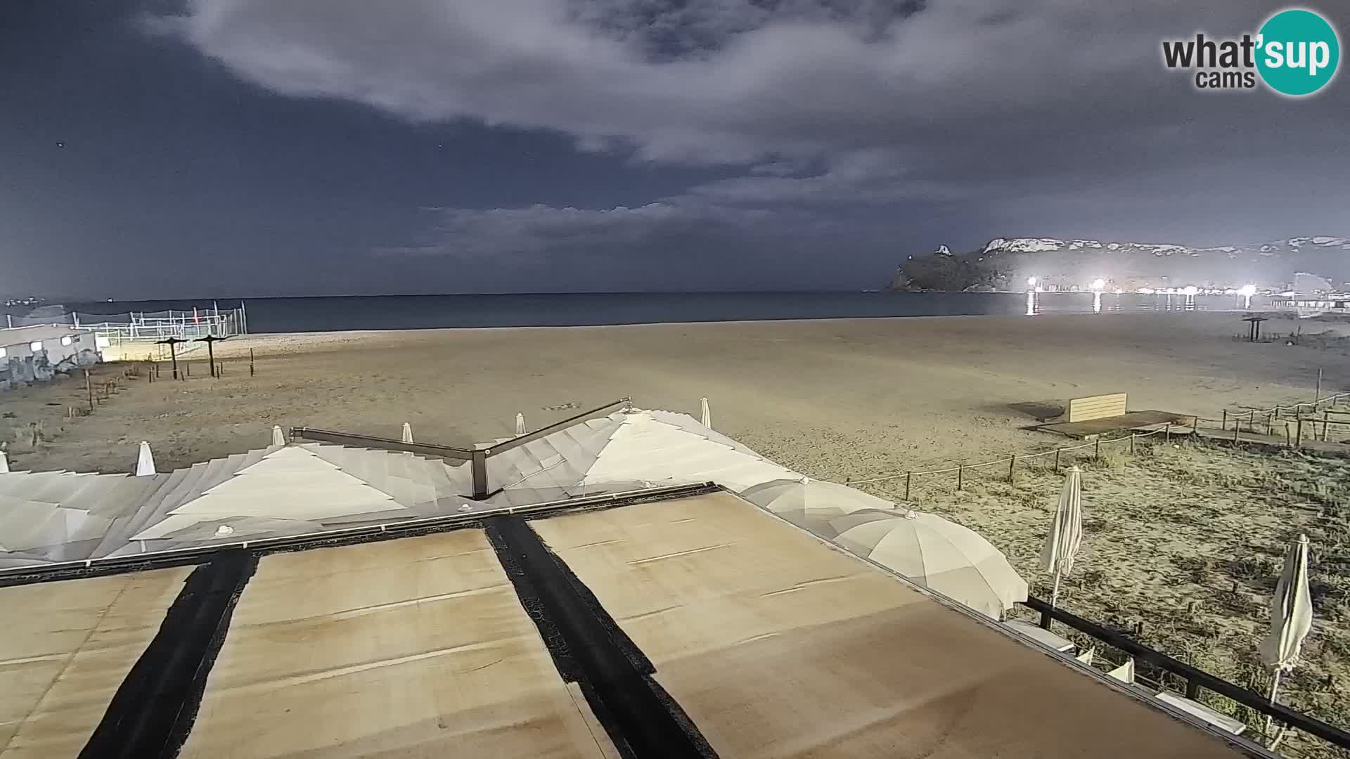 Poetto beach webcam | Cagliari | Sardinija