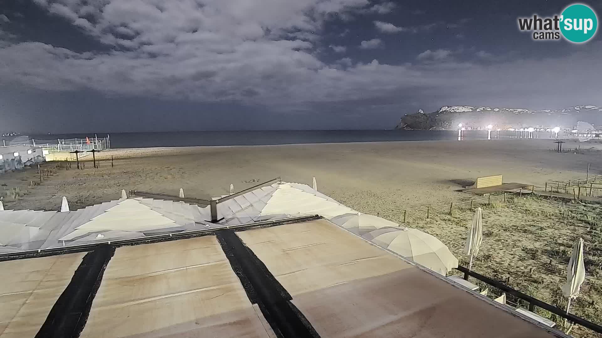 Poetto beach webcam | Cagliari | Sardinija