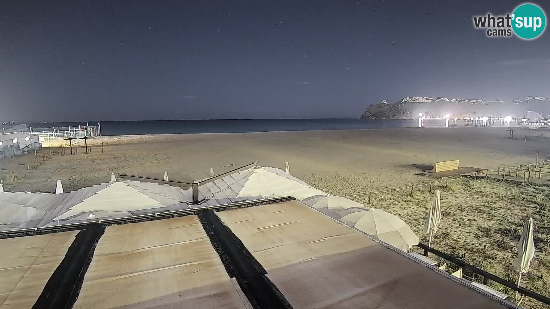 Poetto beach webcam | Cagliari | Sardinija