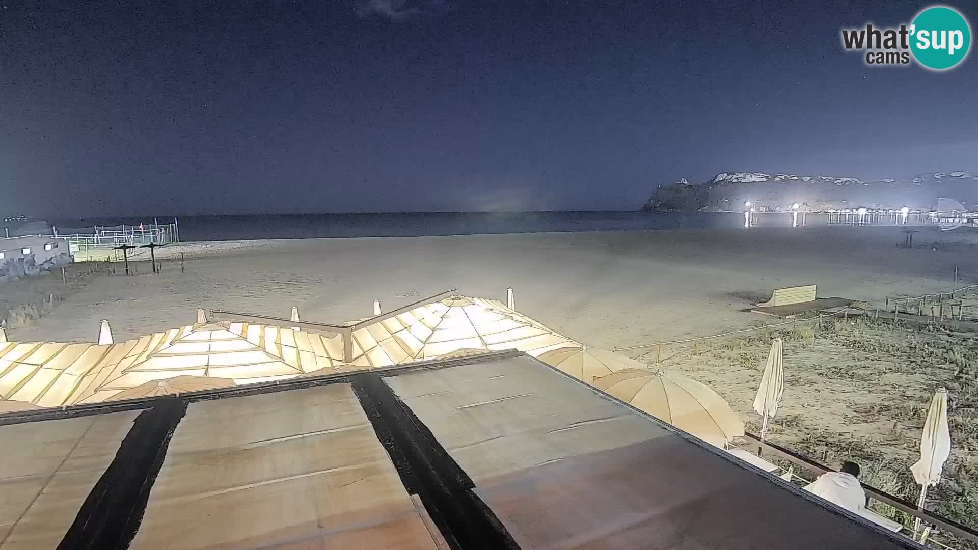 Poetto beach webcam | Cagliari | Sardinija