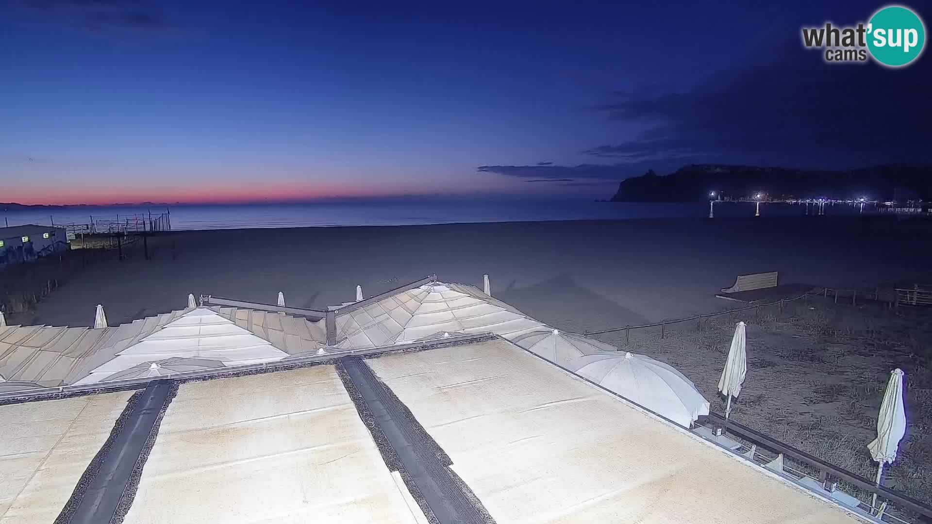 Poetto beach webcam | Cagliari | Sardinija
