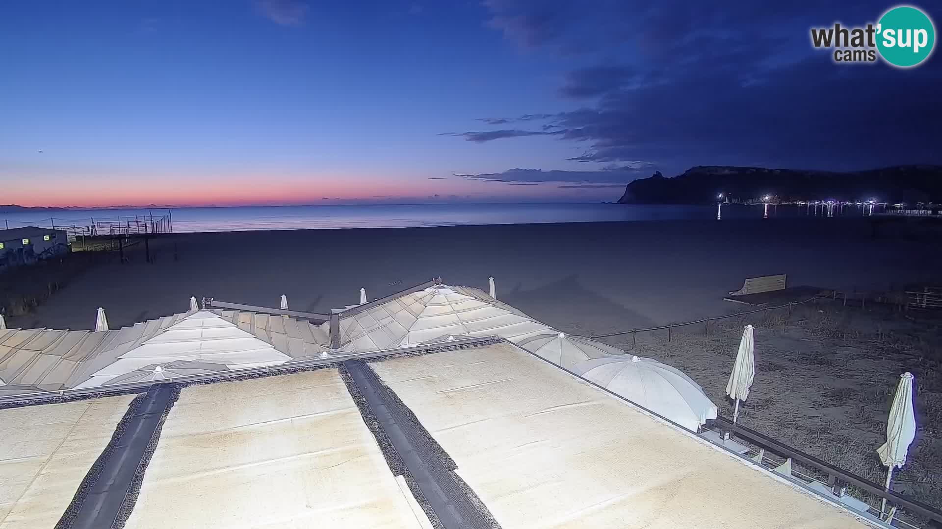 Poetto beach webcam | Cagliari | Sardinija