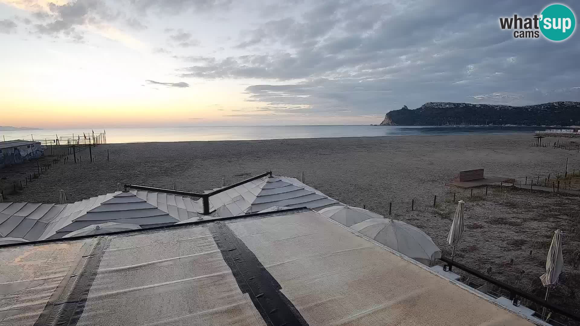 Poetto beach webcam | Cagliari | Sardinija