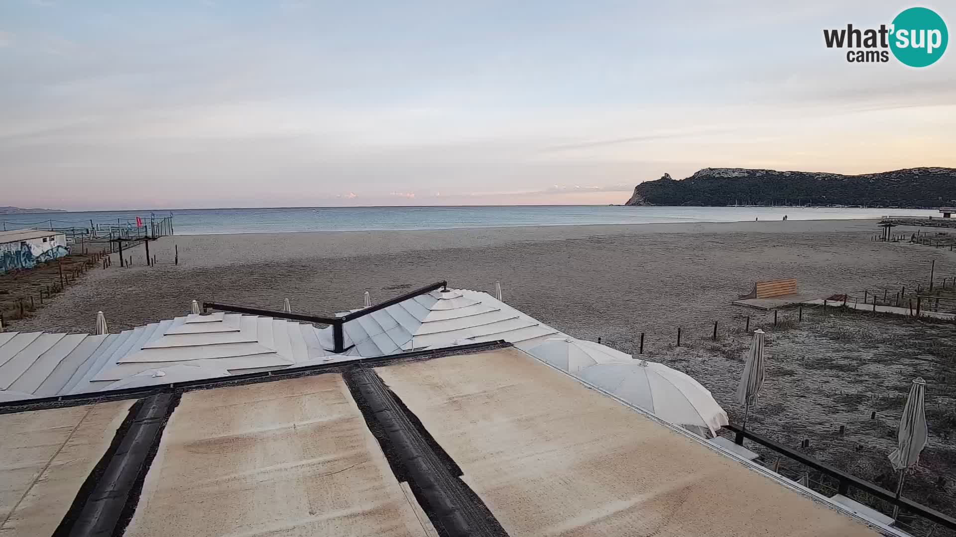 Poetto beach webcam | Cagliari | Sardinija