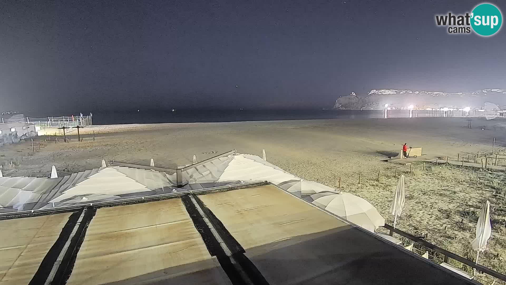 Poetto beach webcam | Cagliari | Sardinija