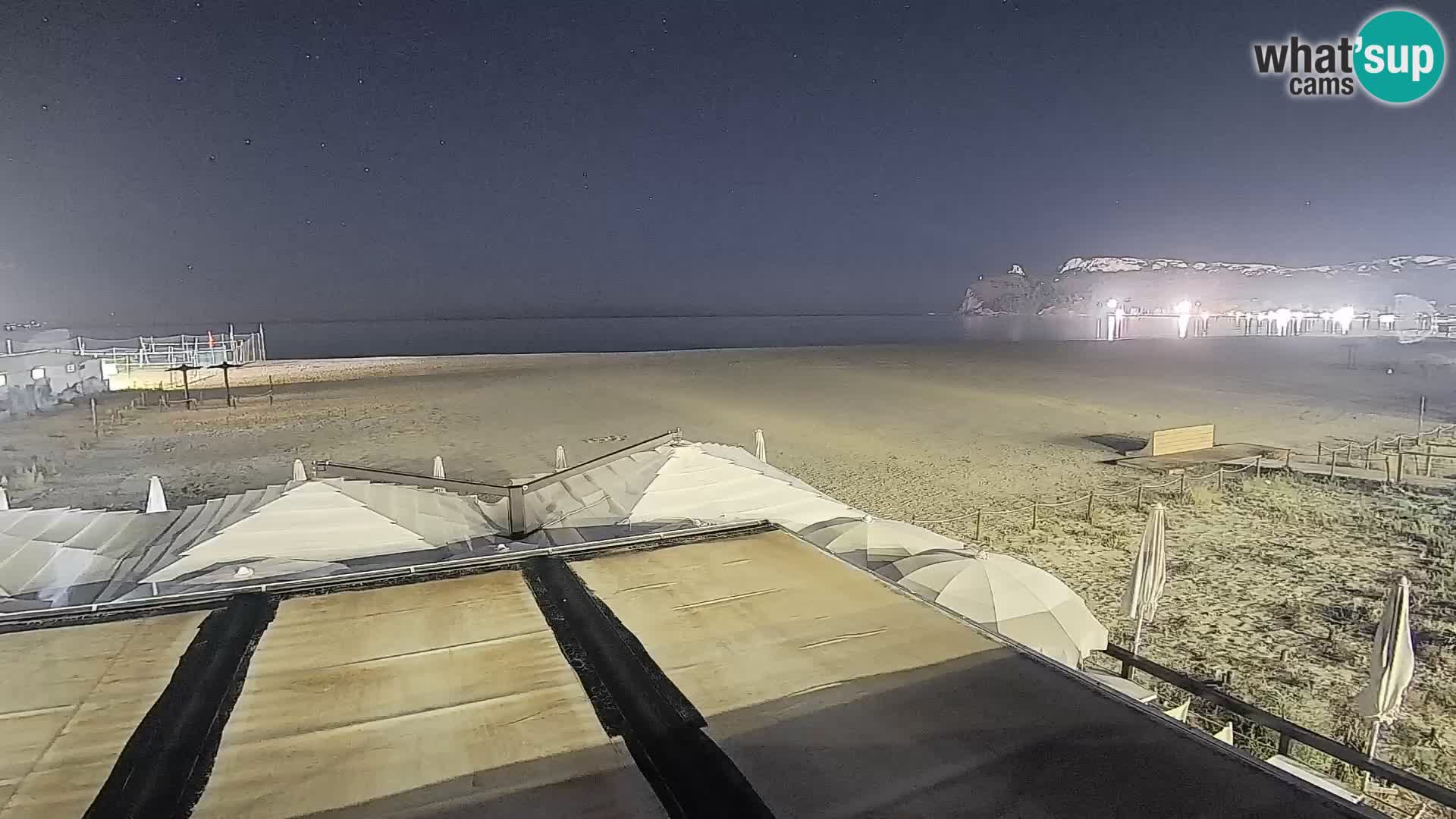 Poetto beach webcam | Cagliari | Sardinija
