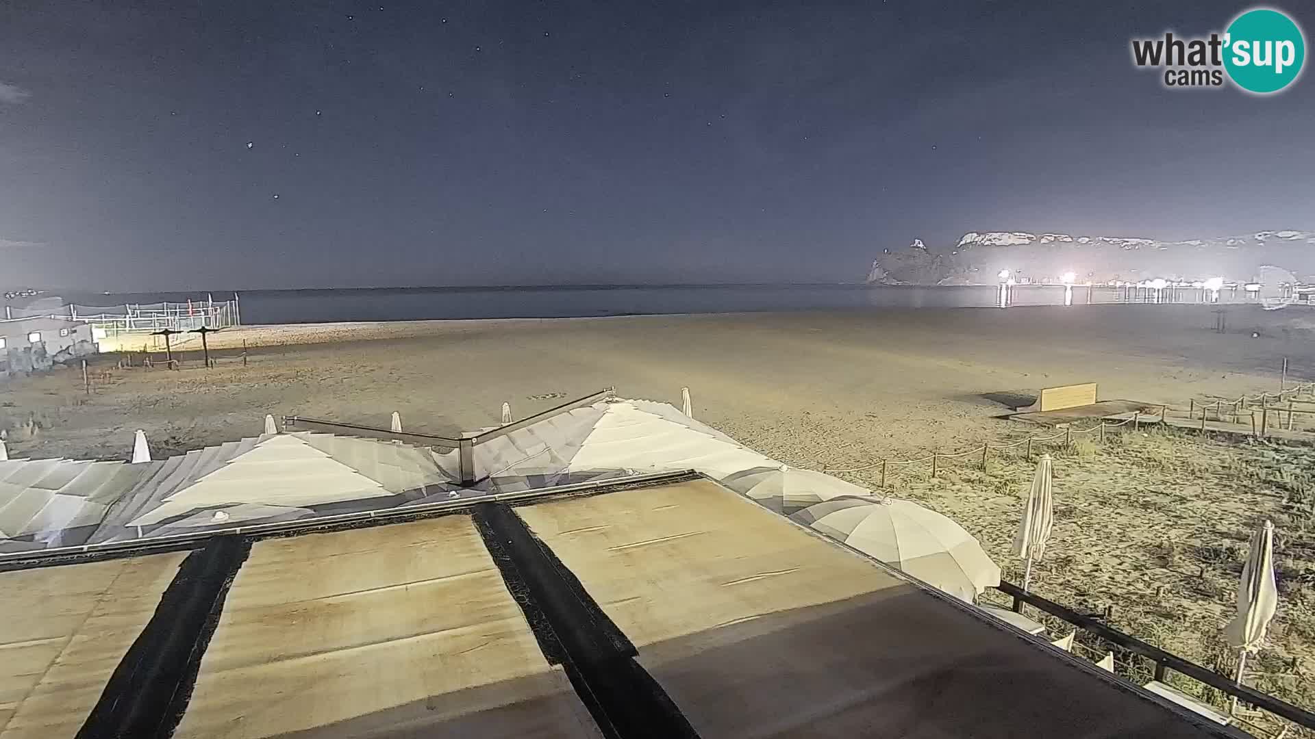 Poetto beach webcam | Cagliari | Sardinija