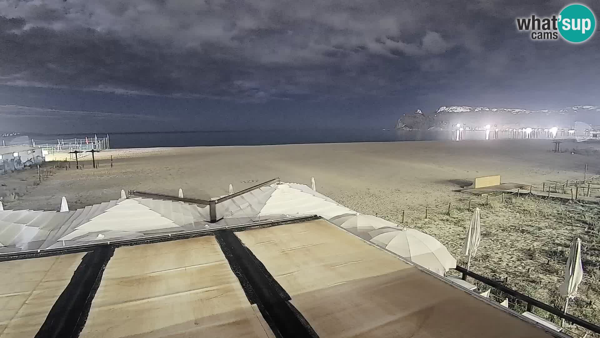 Poetto beach webcam | Cagliari | Sardinija