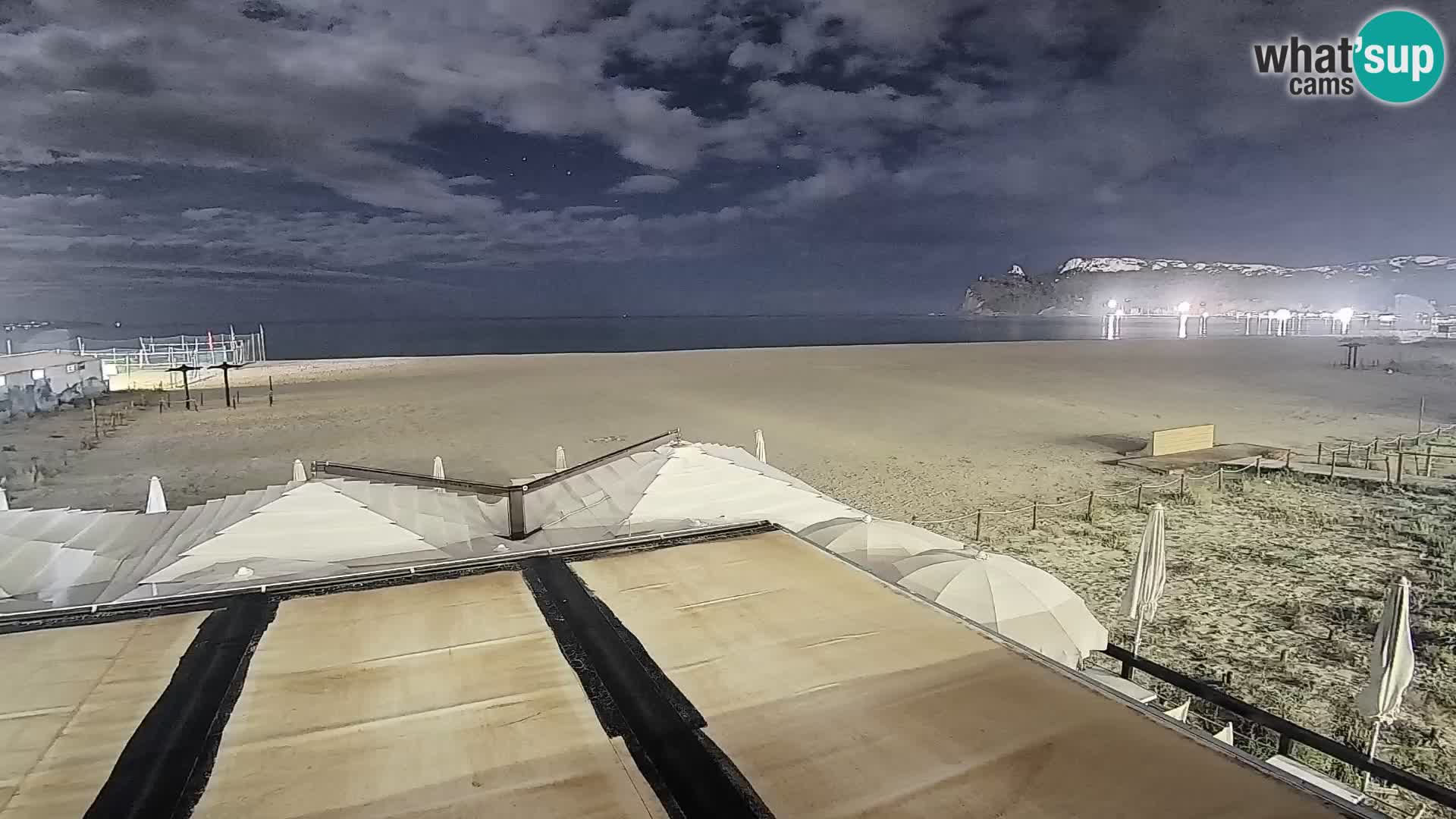 Poetto beach webcam | Cagliari | Sardinija