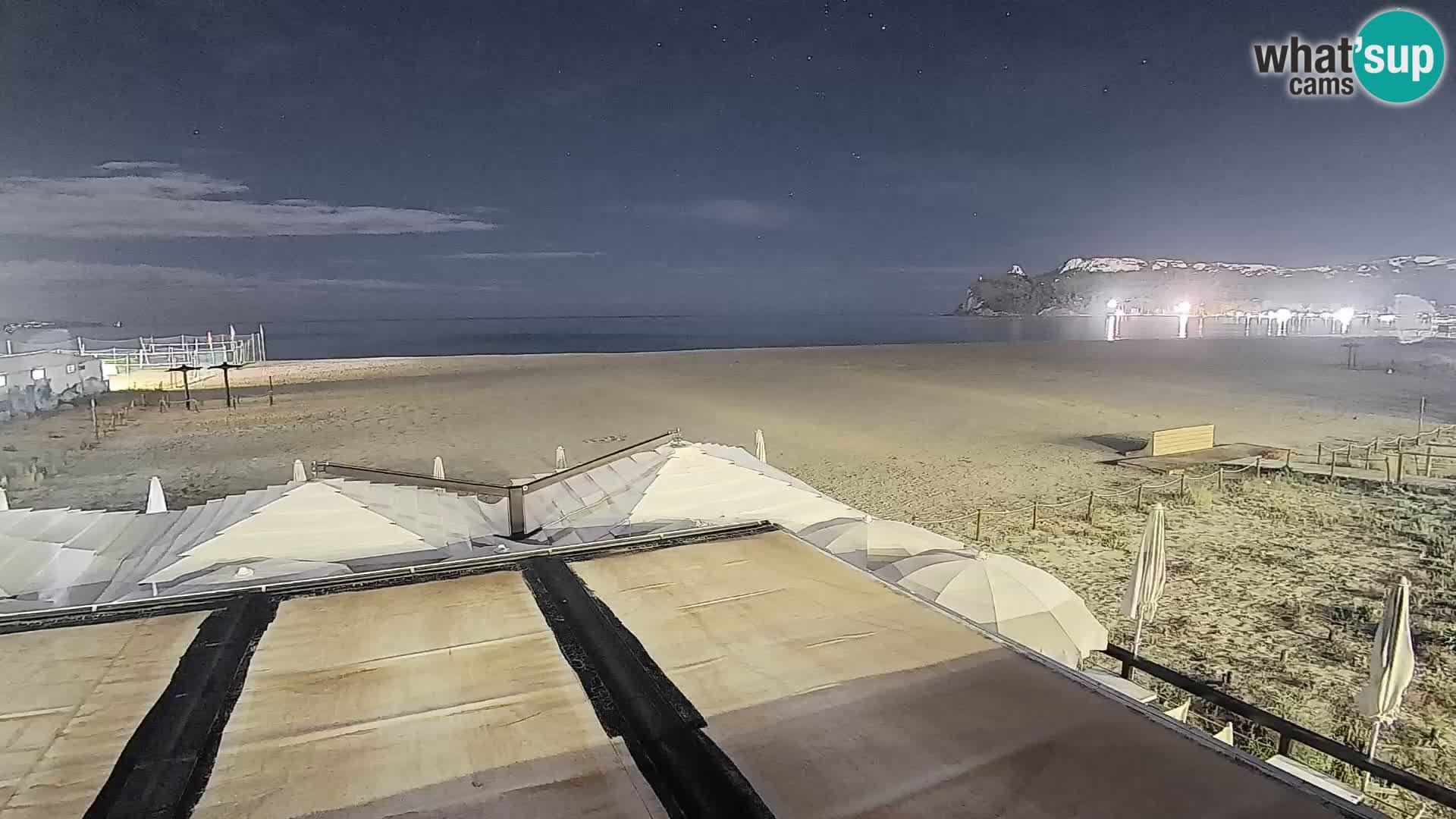 Poetto beach webcam | Cagliari | Sardinija