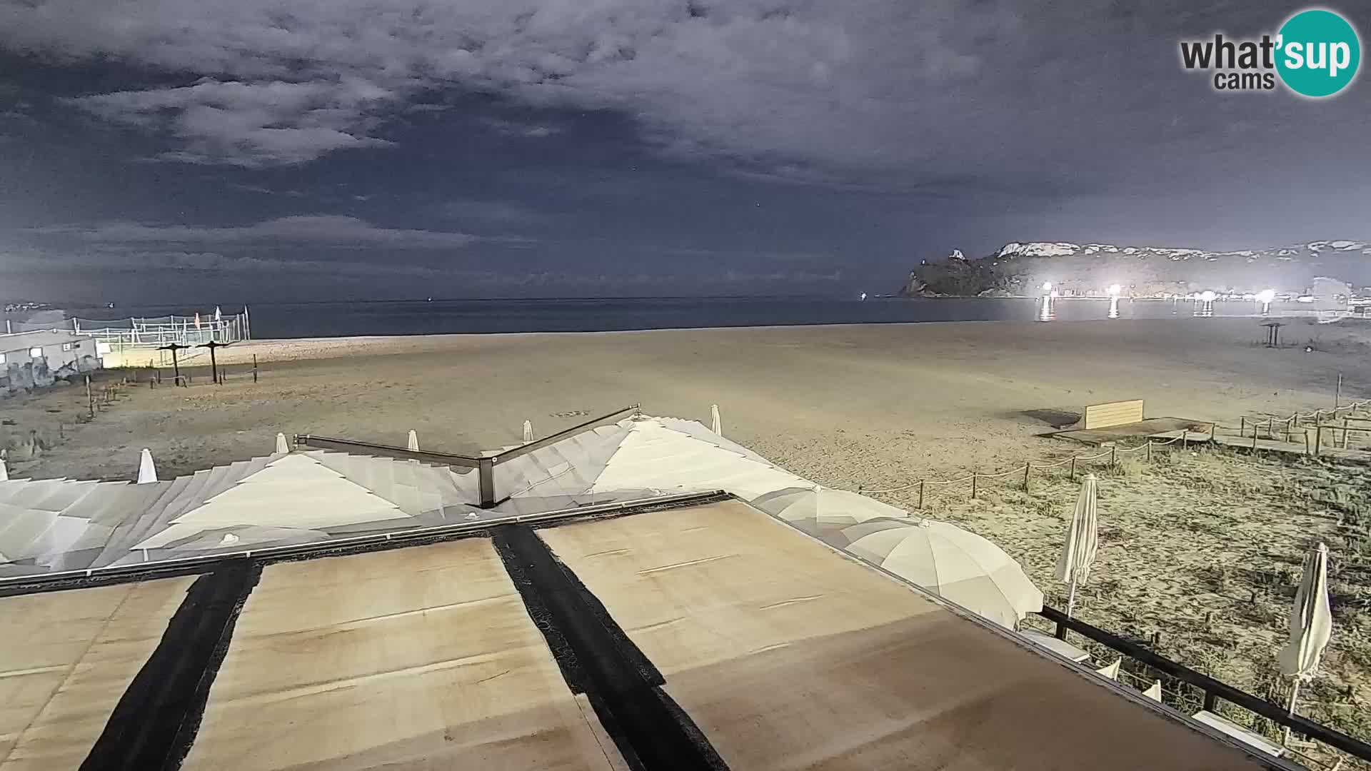Poetto beach webcam | Cagliari | Sardinija