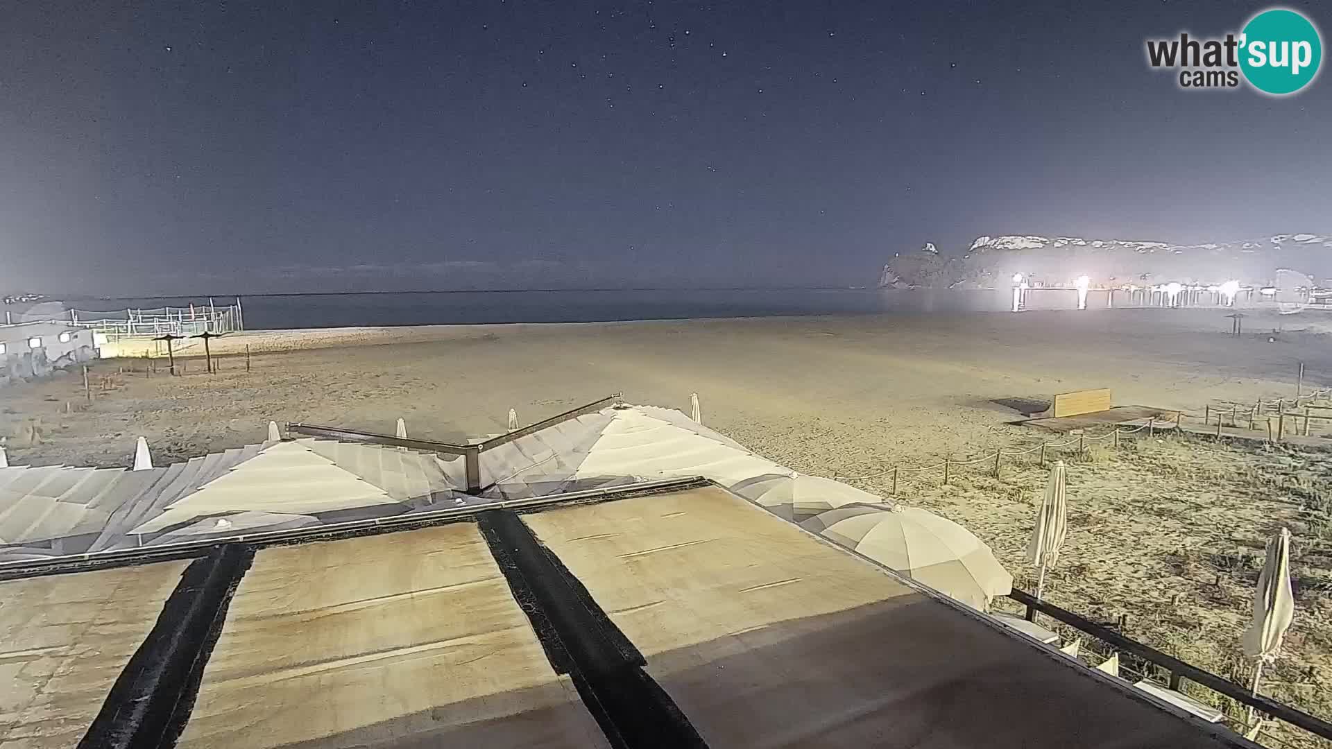 Poetto beach webcam | Cagliari | Sardinija