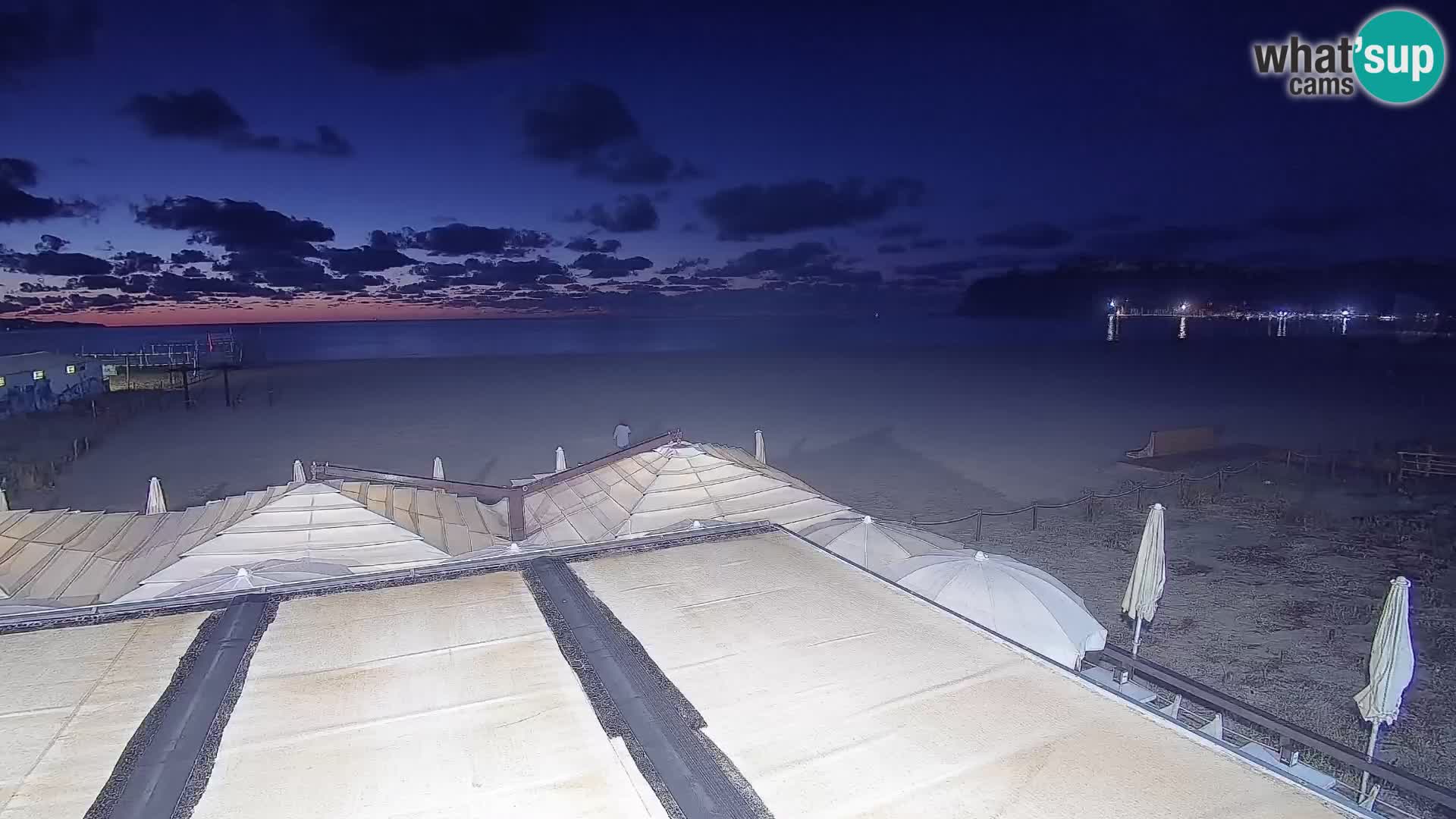 Poetto beach webcam | Cagliari | Sardinija