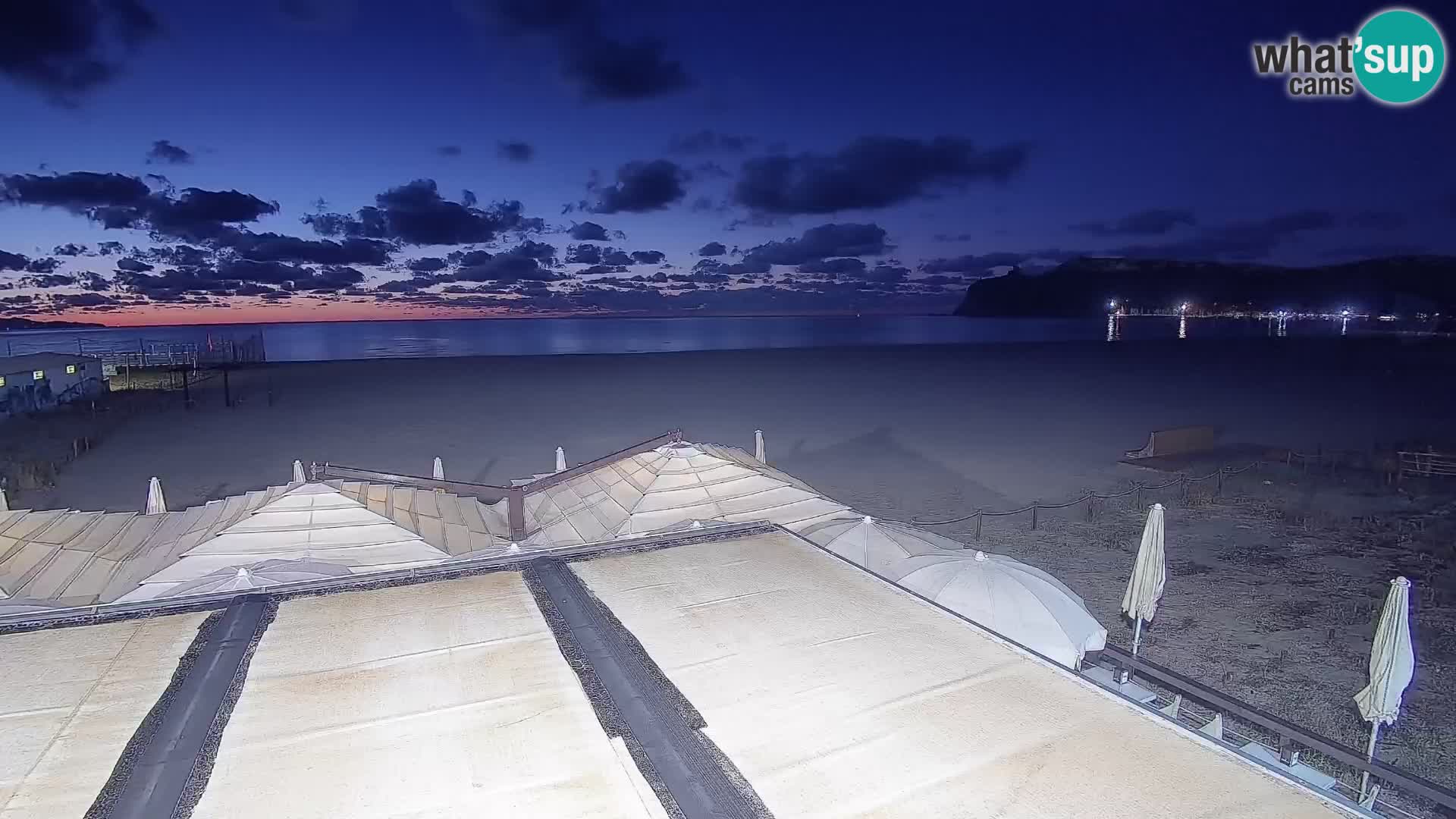 Poetto beach webcam | Cagliari | Sardinija