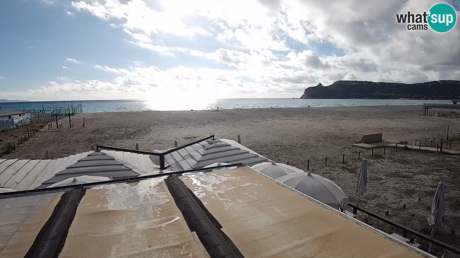 Poetto beach webcam | Cagliari | Sardinija