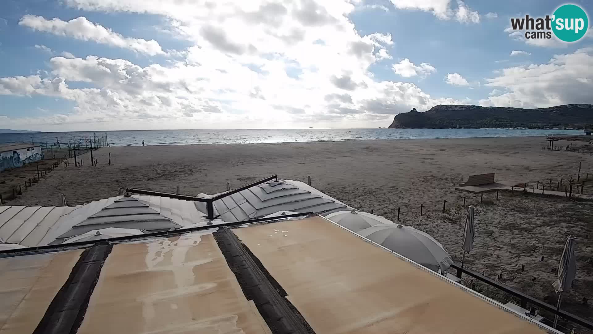 Poetto beach webcam | Cagliari | Sardinija