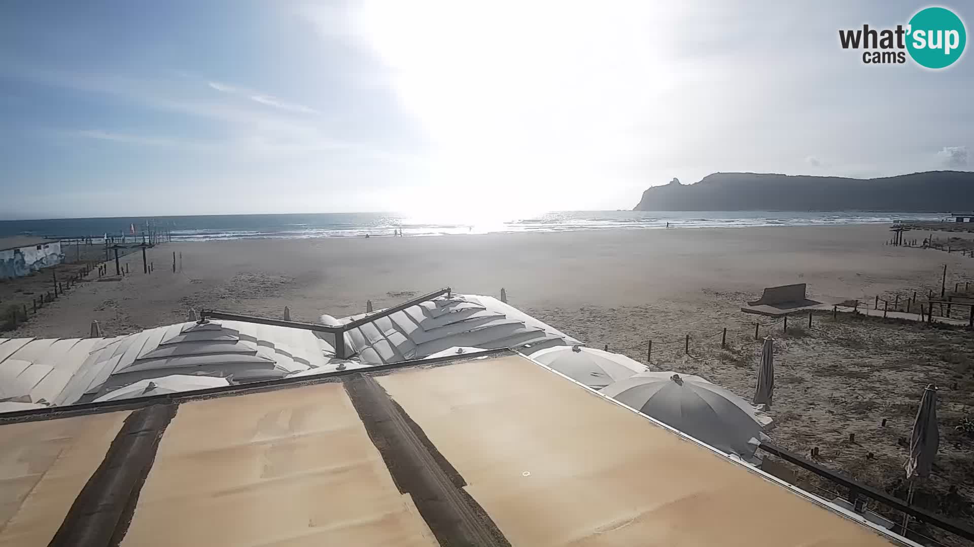 Poetto beach webcam | Cagliari | Sardinija