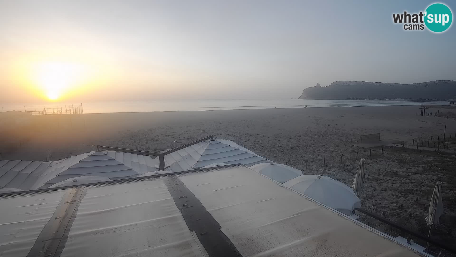 Poetto beach webcam | Cagliari | Sardinija