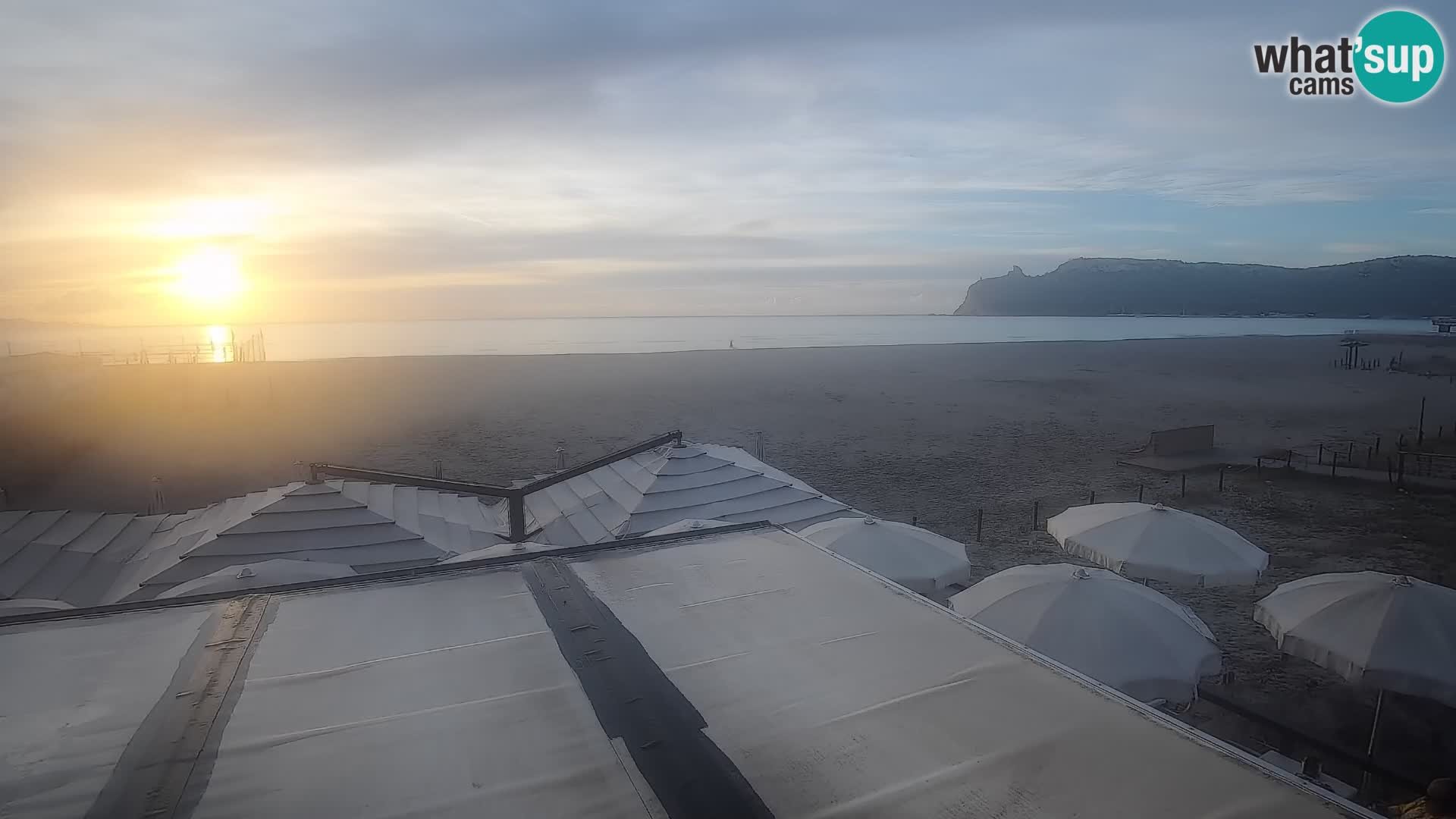 Poetto beach webcam | Cagliari | Sardinija