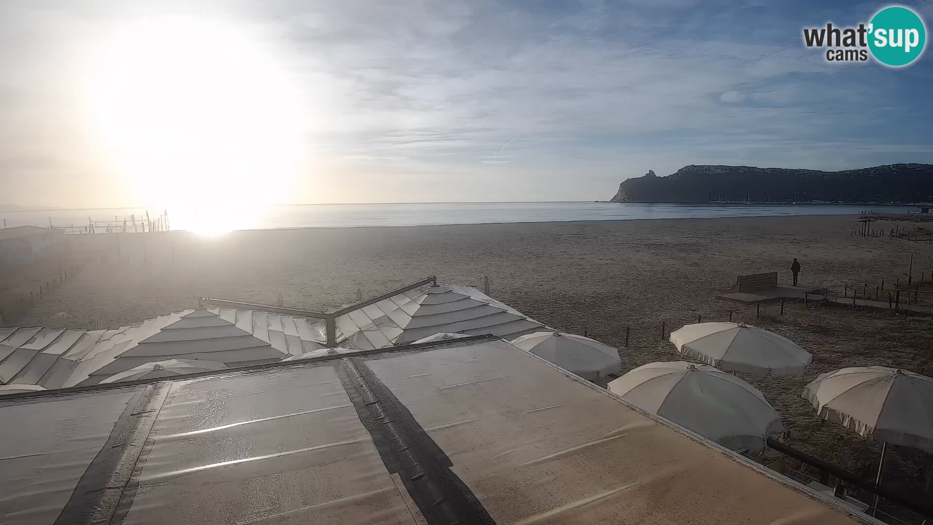 Poetto beach webcam | Cagliari | Sardinia